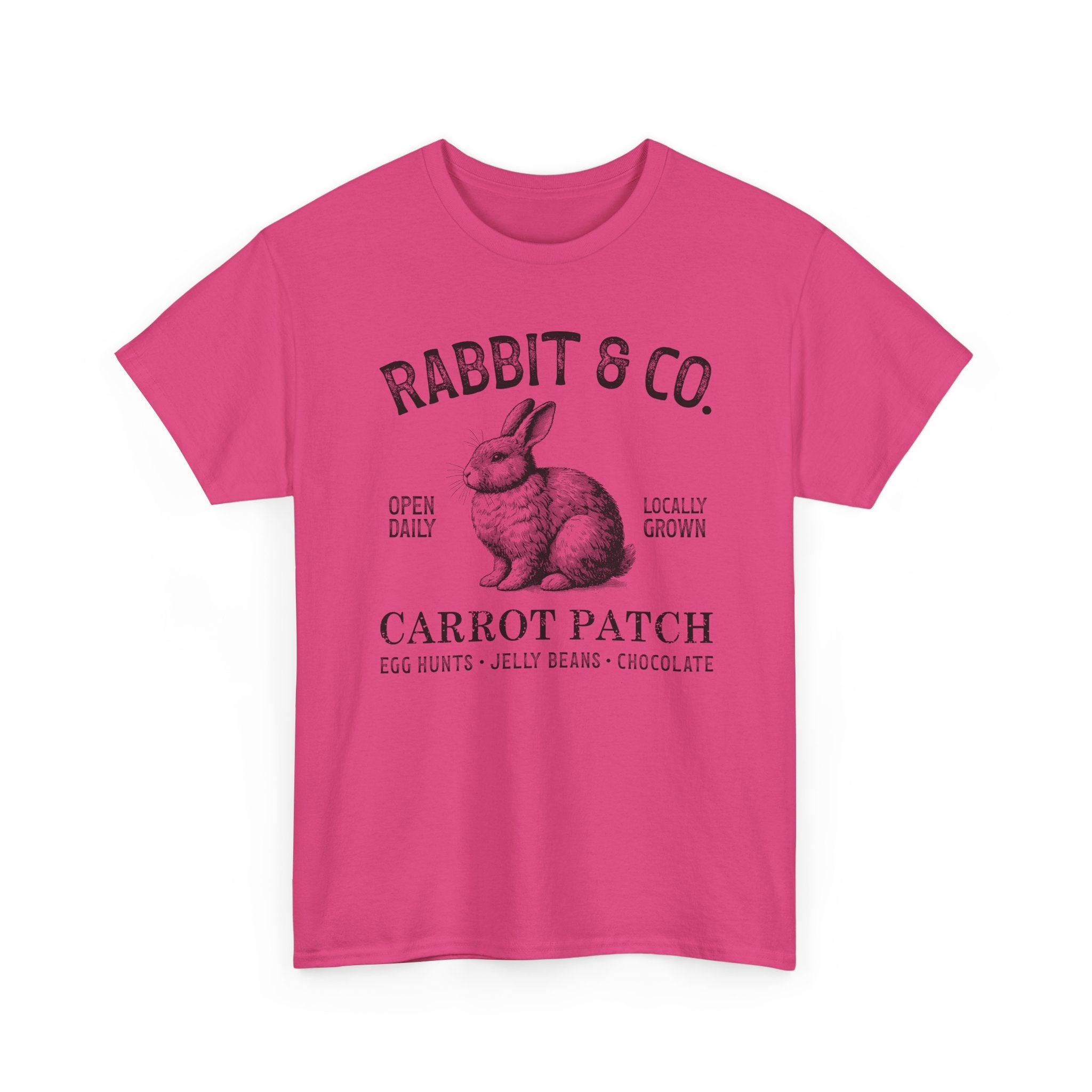 Rabbit & Co. Carrot Patch T-Shirt — Vintage Easter Bunny Graphic