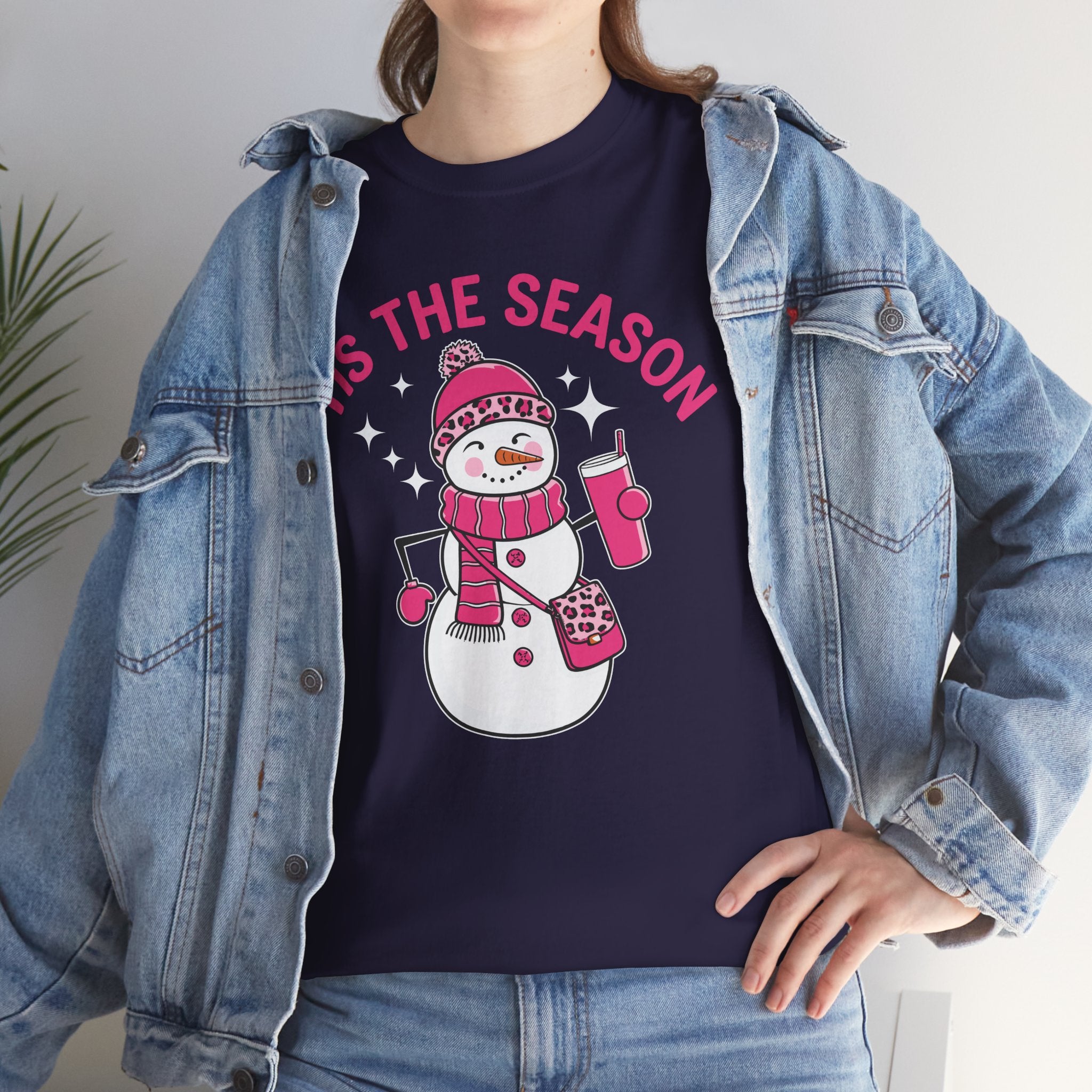 Tis The Season Bougie Snowman Tshirt