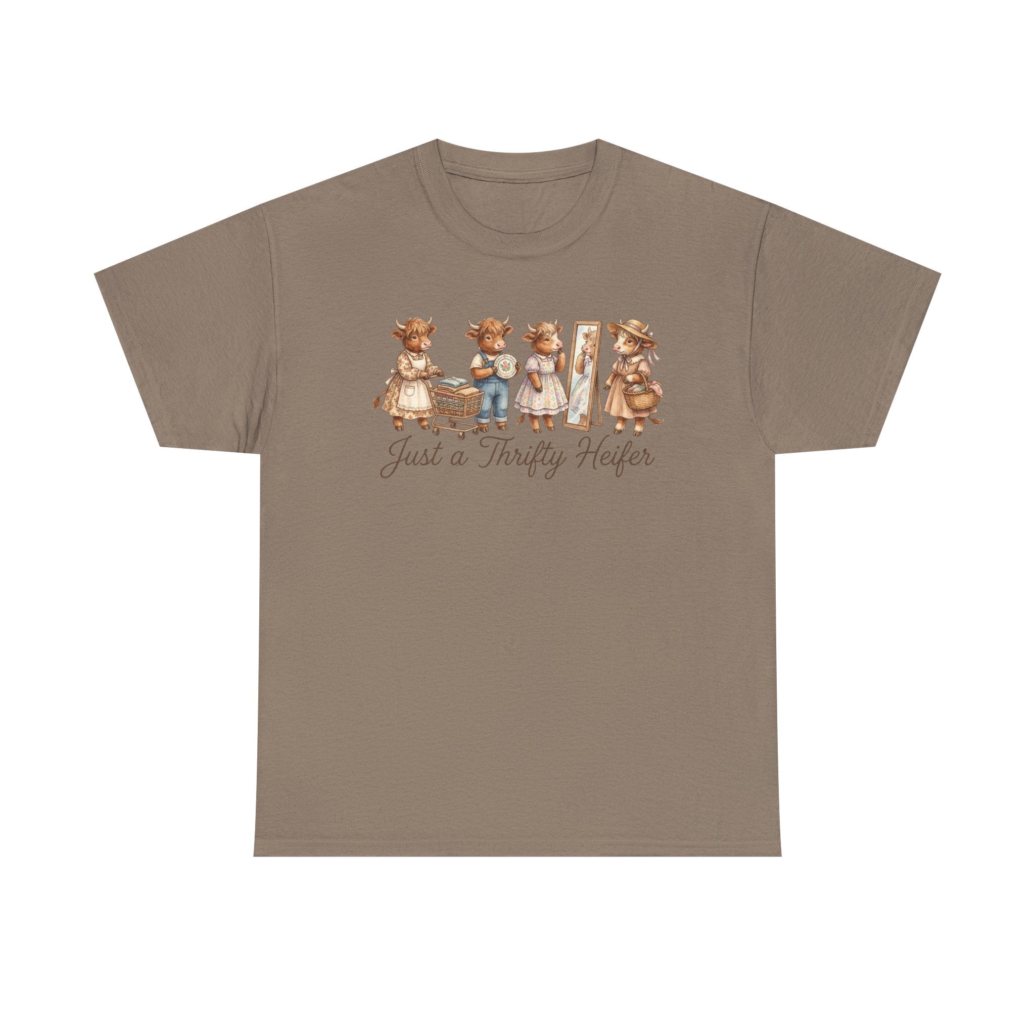 Just a Thrifty Heifer Cute Cow Graphic Tee