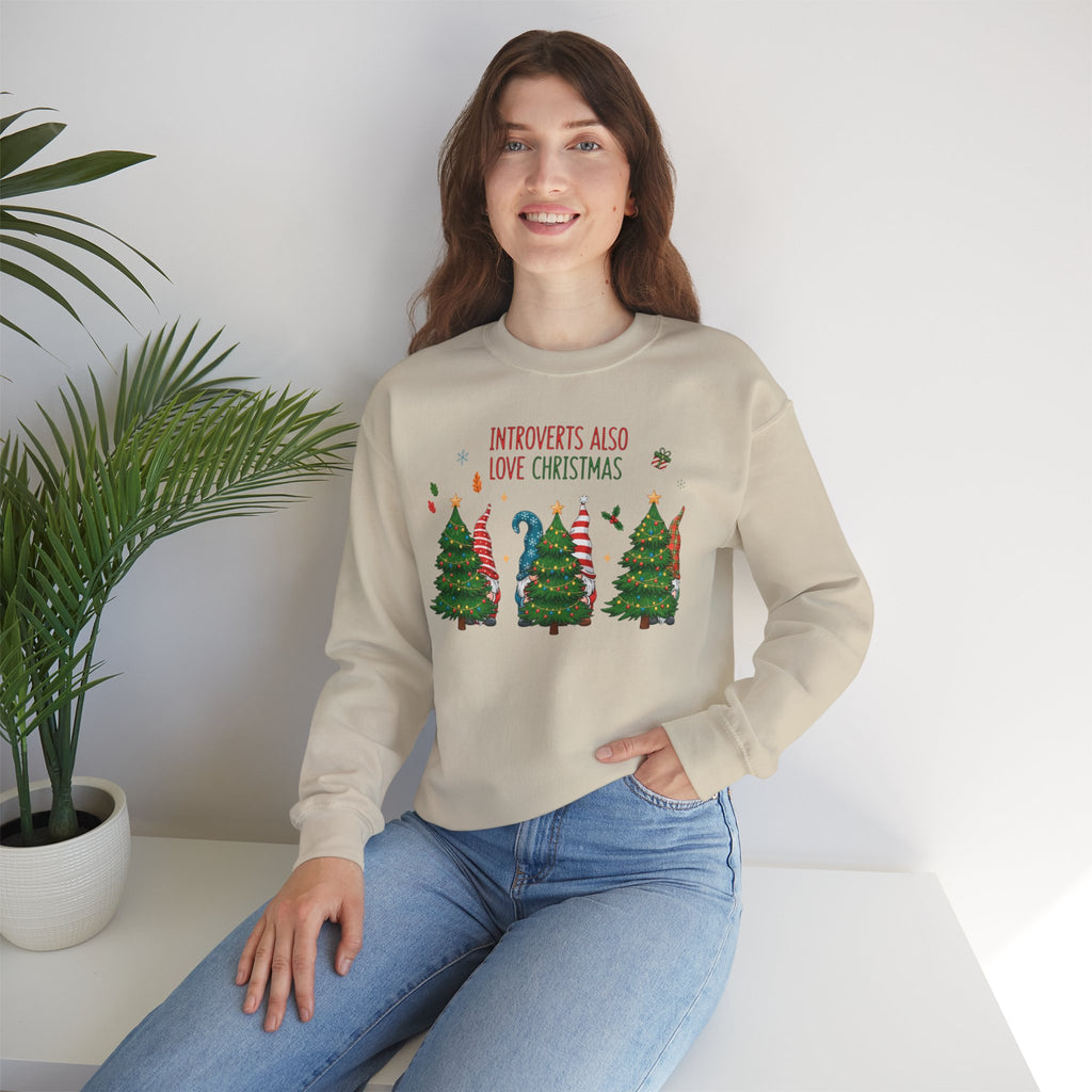 Introverts Also Love Christmas Sweatshirt