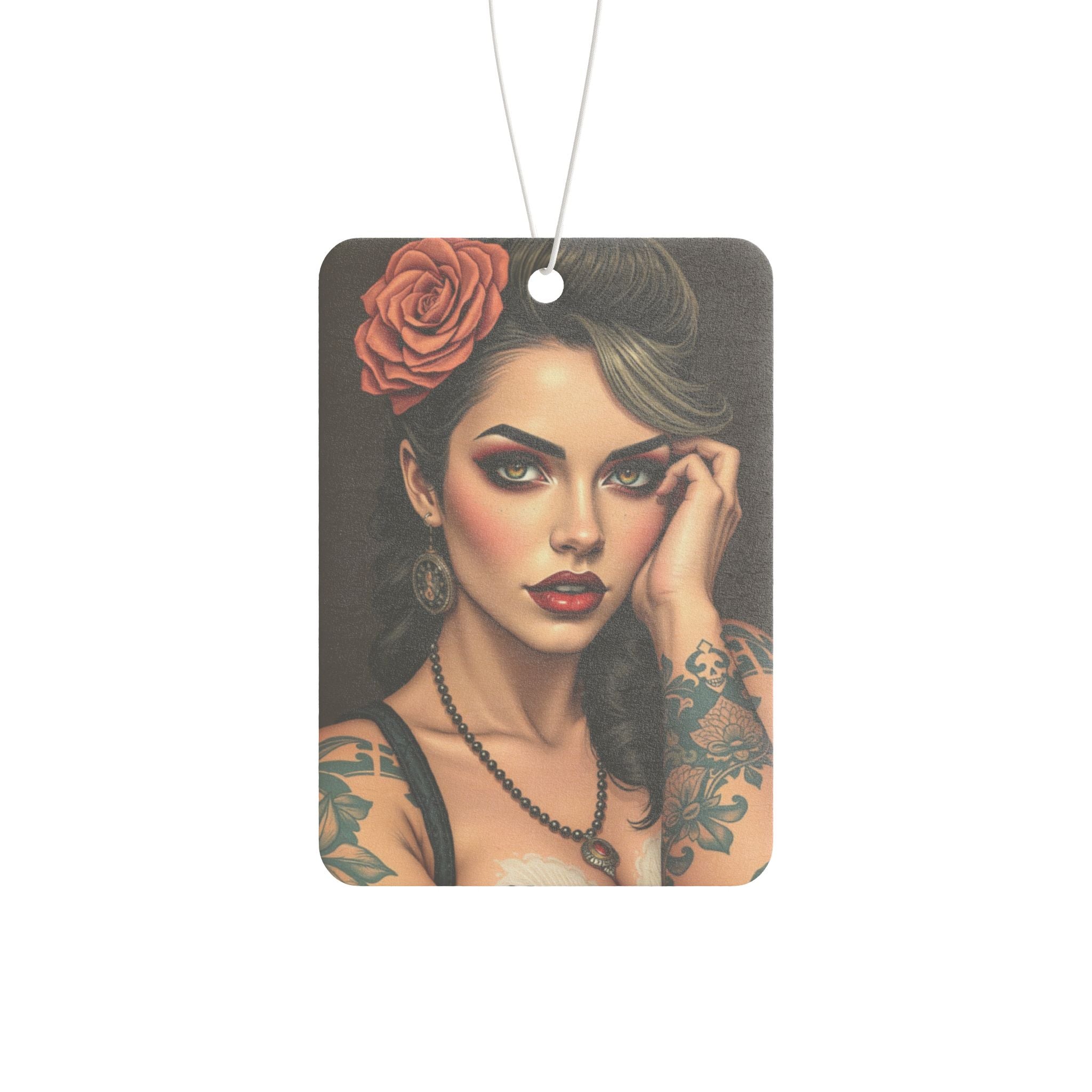 Vintage Tattoo Lady Car Air Freshener