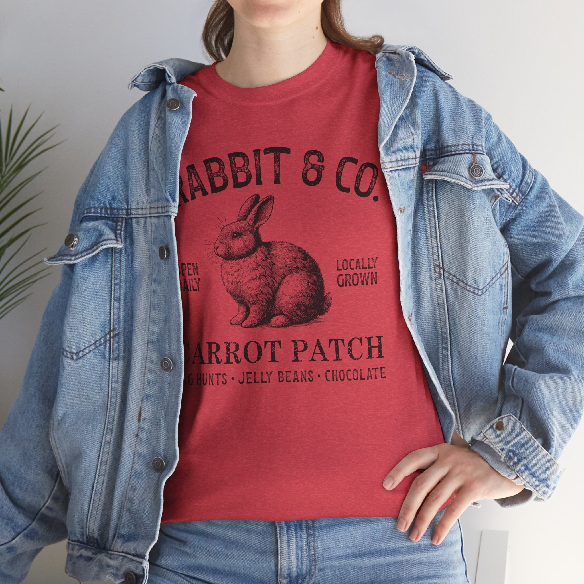 Rabbit & Co. Carrot Patch T-Shirt — Vintage Easter Bunny Graphic