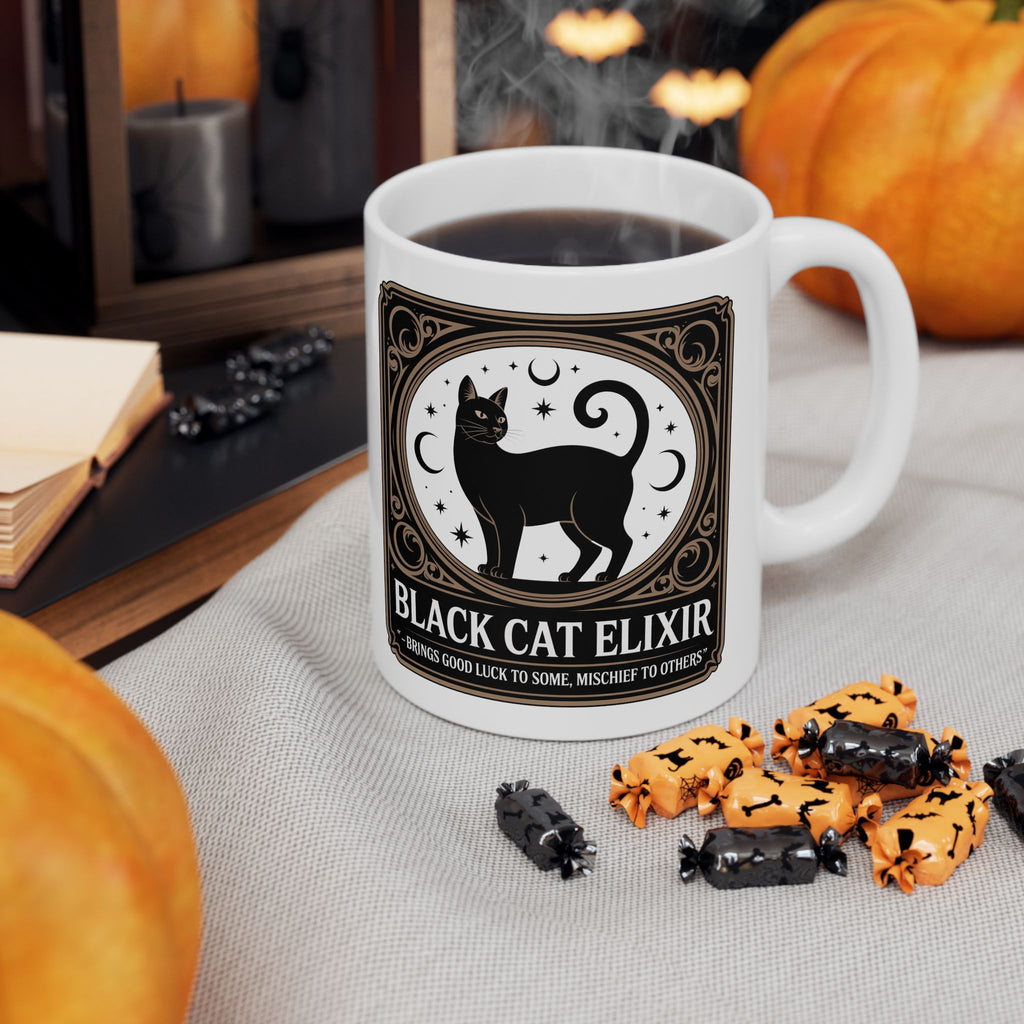 Black Cat Elixir Coffee Mug