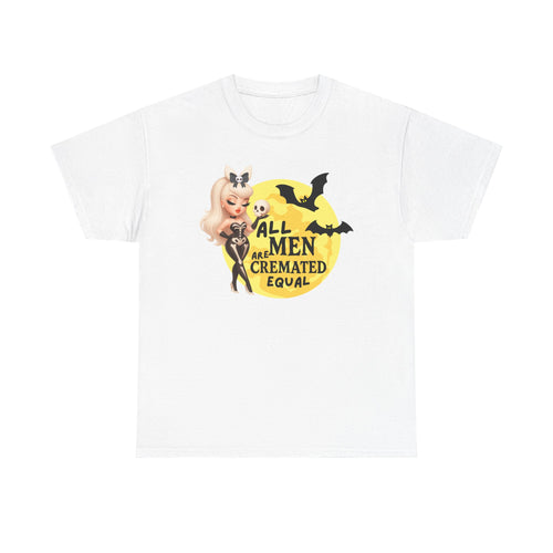 All Men Are Cremated Equal Spooky Humor T-shirt