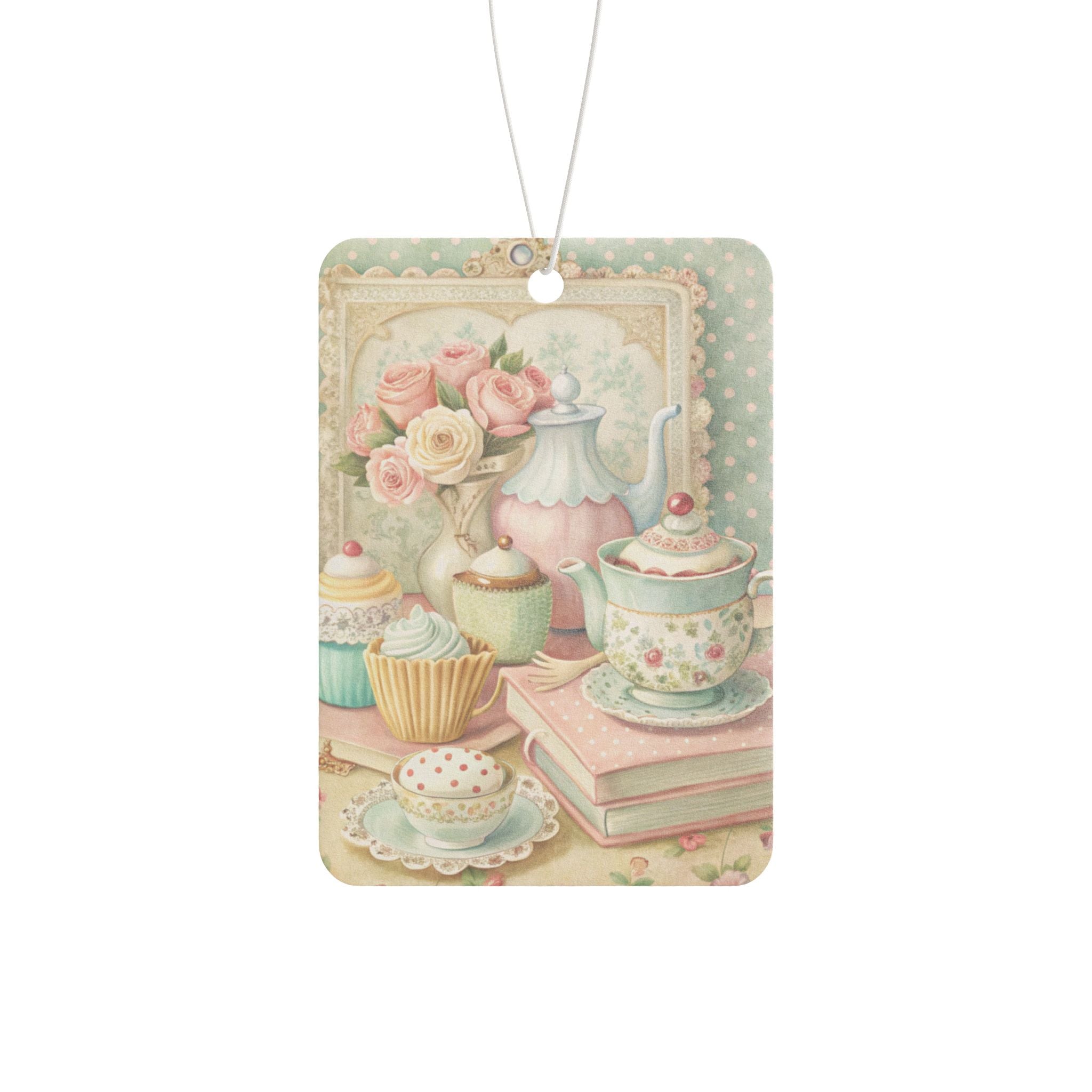 Pastel Tea Party Car Air Freshener