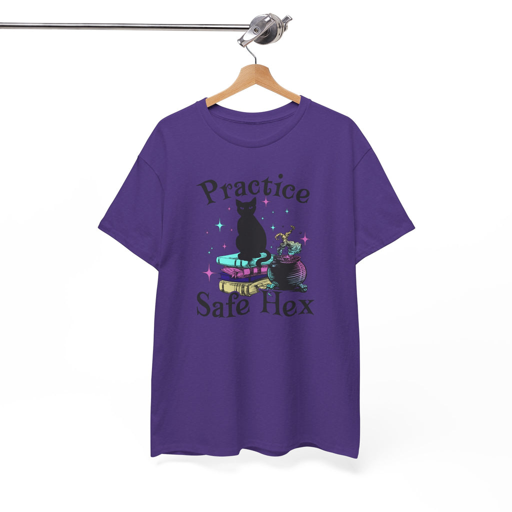 Practice Safe Hex Witchy Cat T-Shirt