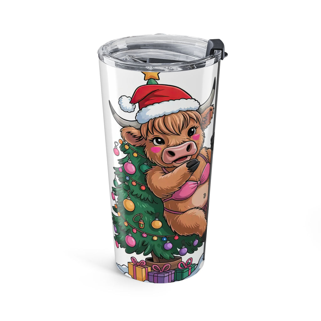 Moo Bless Christmas Tumbler 20oz | Cow Pole Dancing Holiday Design