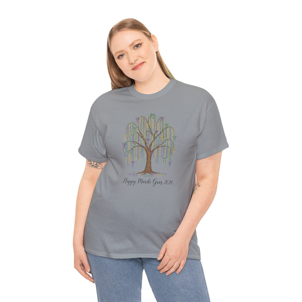 Willow Tree 'Happy Mardi Gras' T‑Shirt