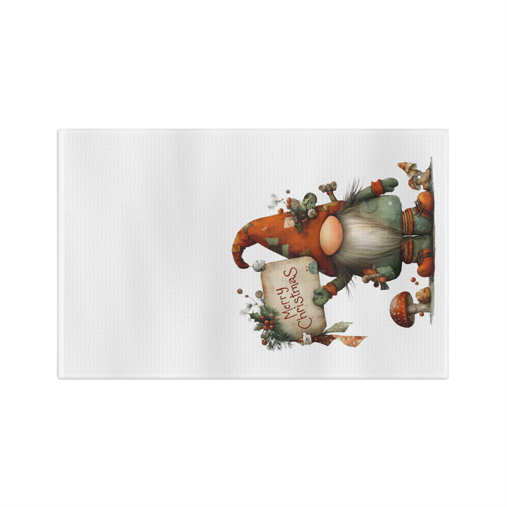 Christmas Gnome Microfiber Tea Towel