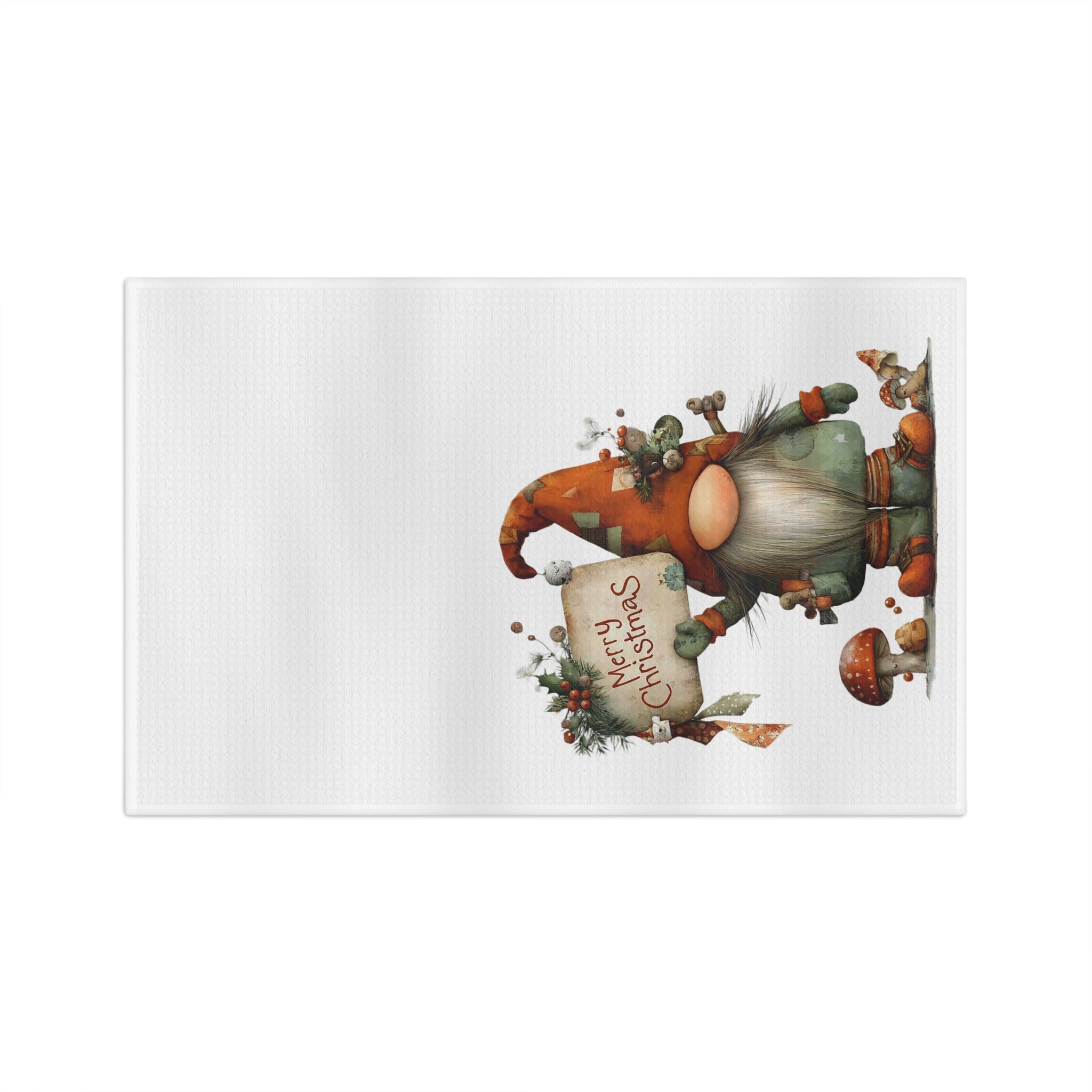 Christmas Gnome Microfiber Tea Towel