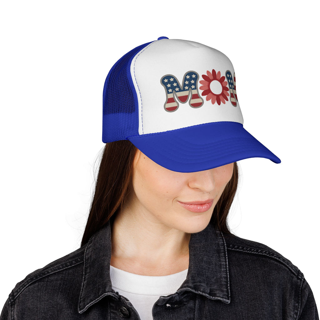 MOM Patriotic Trucker Cap