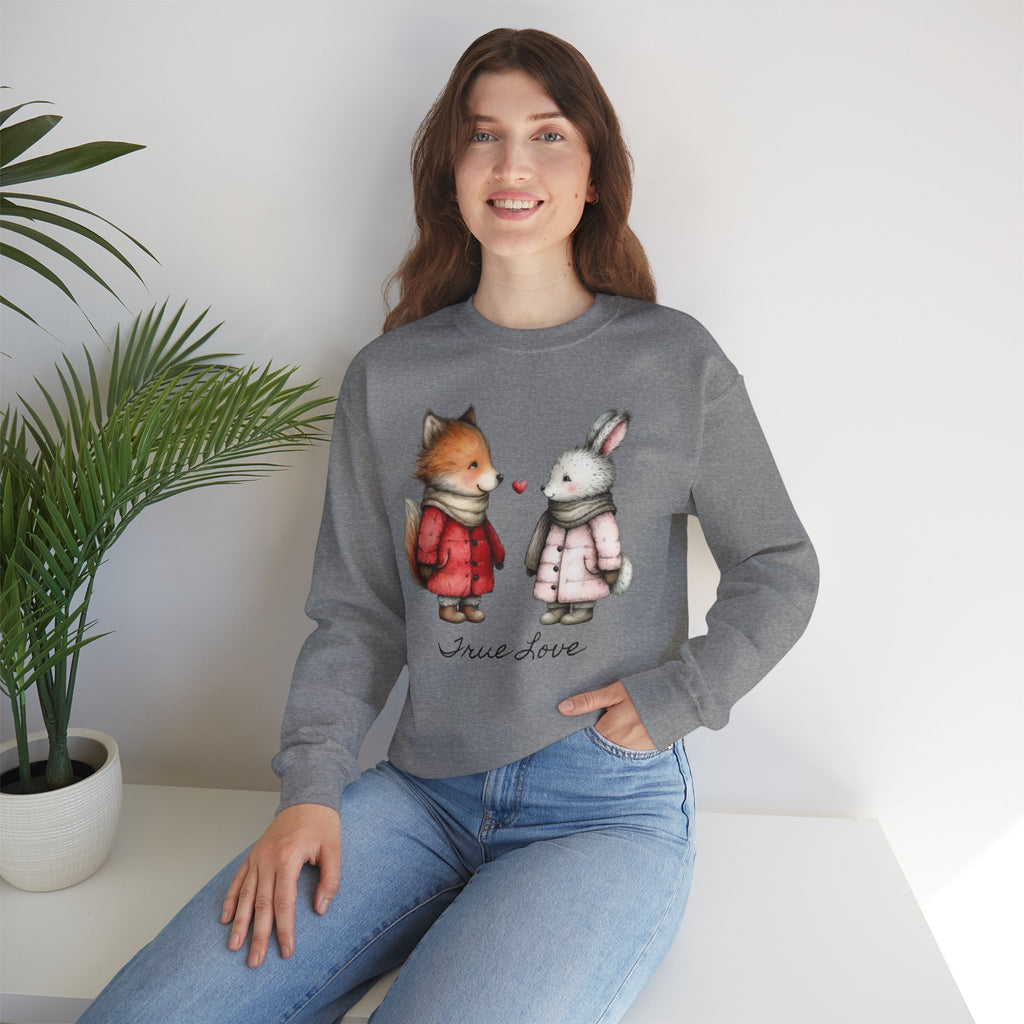 Cute Fox & Bunny Personalized Crewneck