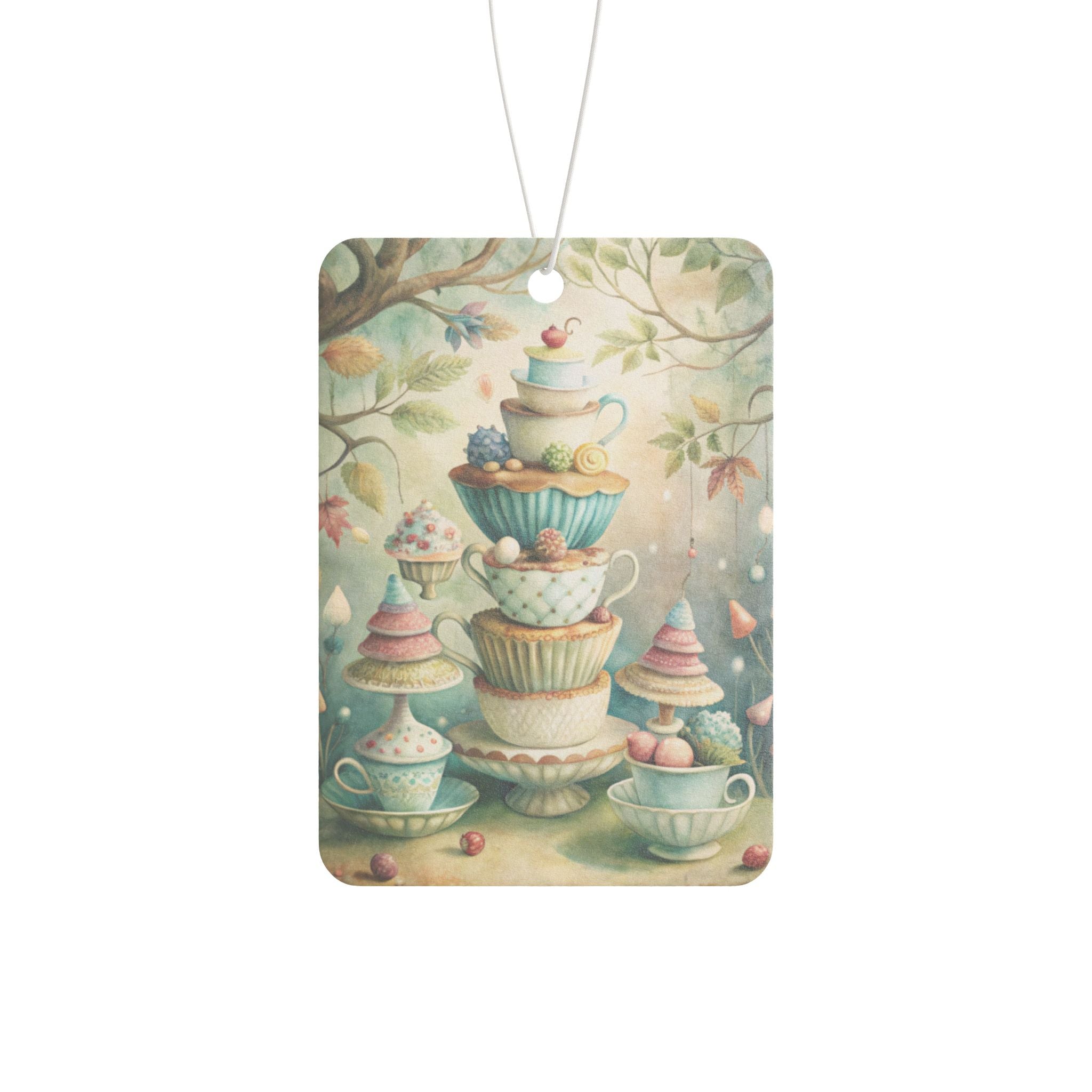 Whimsical Cupcake Teaparty Car Air Freshener