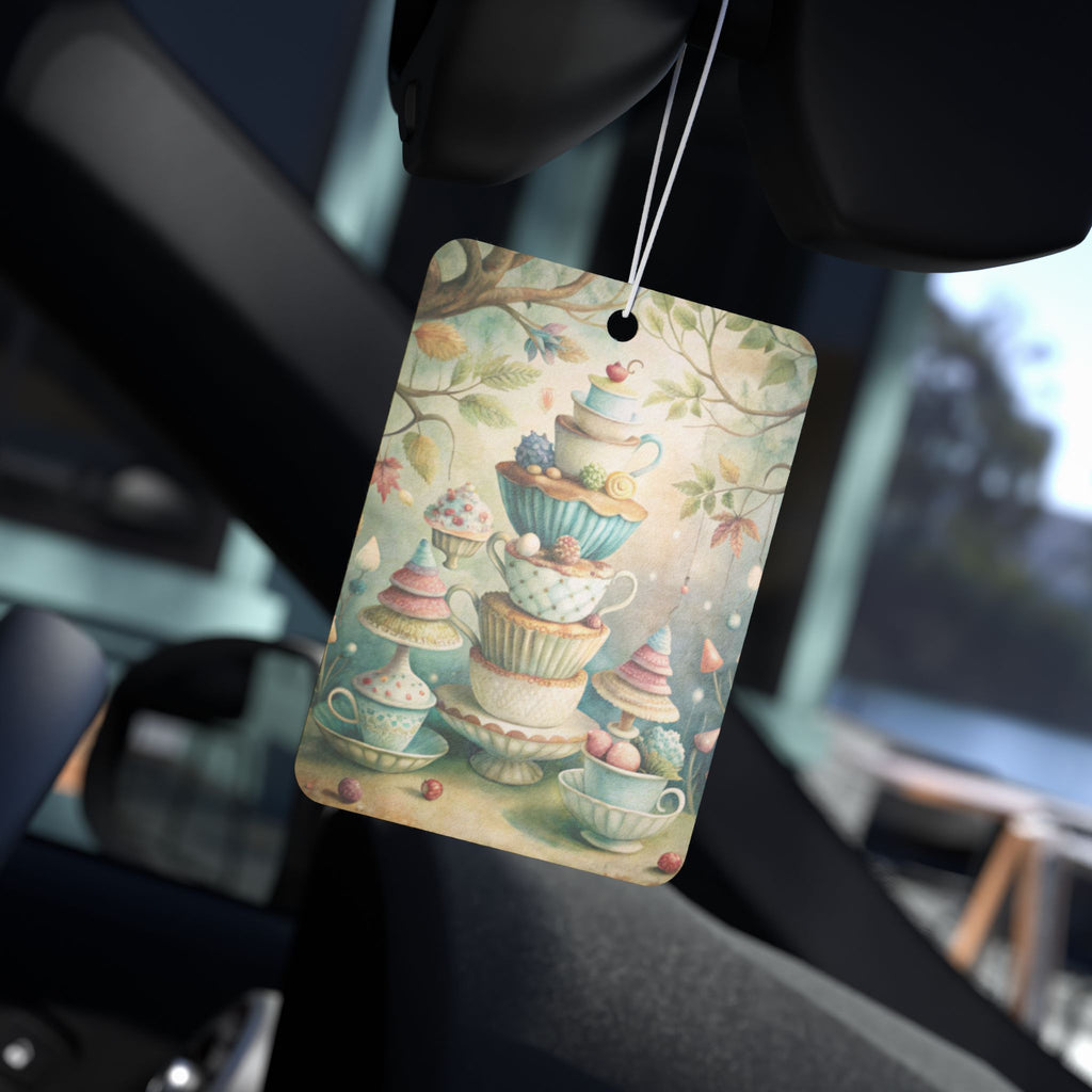 Whimsical Cupcake Teaparty Car Air Freshener