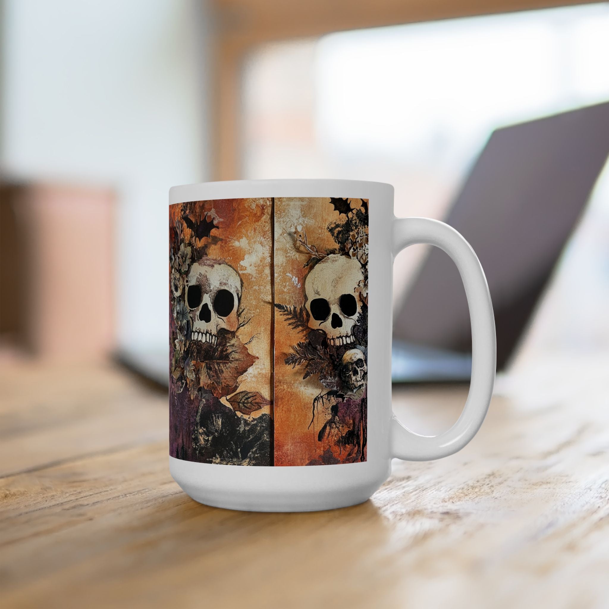 Skull Flower Coffee Mug