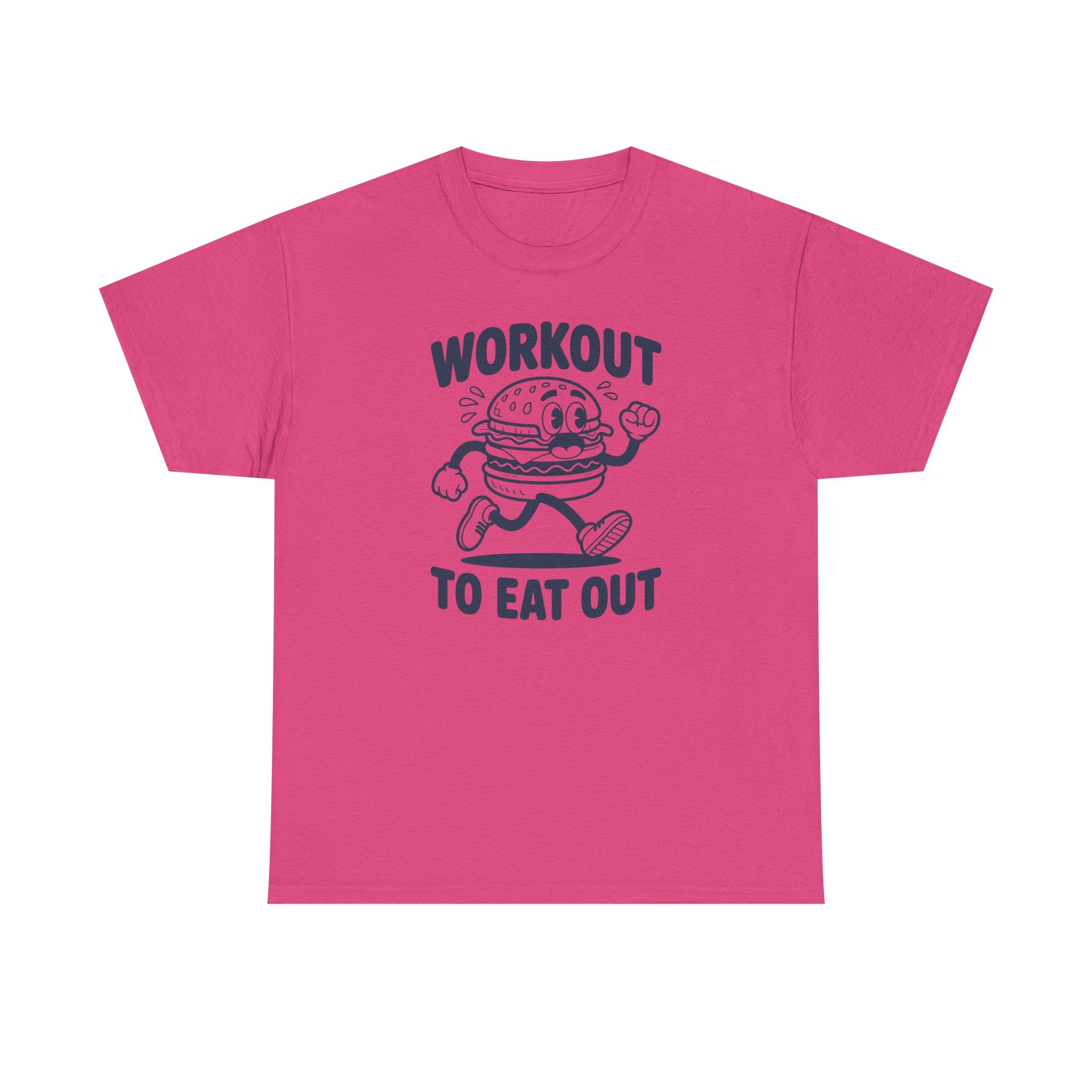 Workout To Eat Out T-Shirt — Funny Fitness Burger Tee