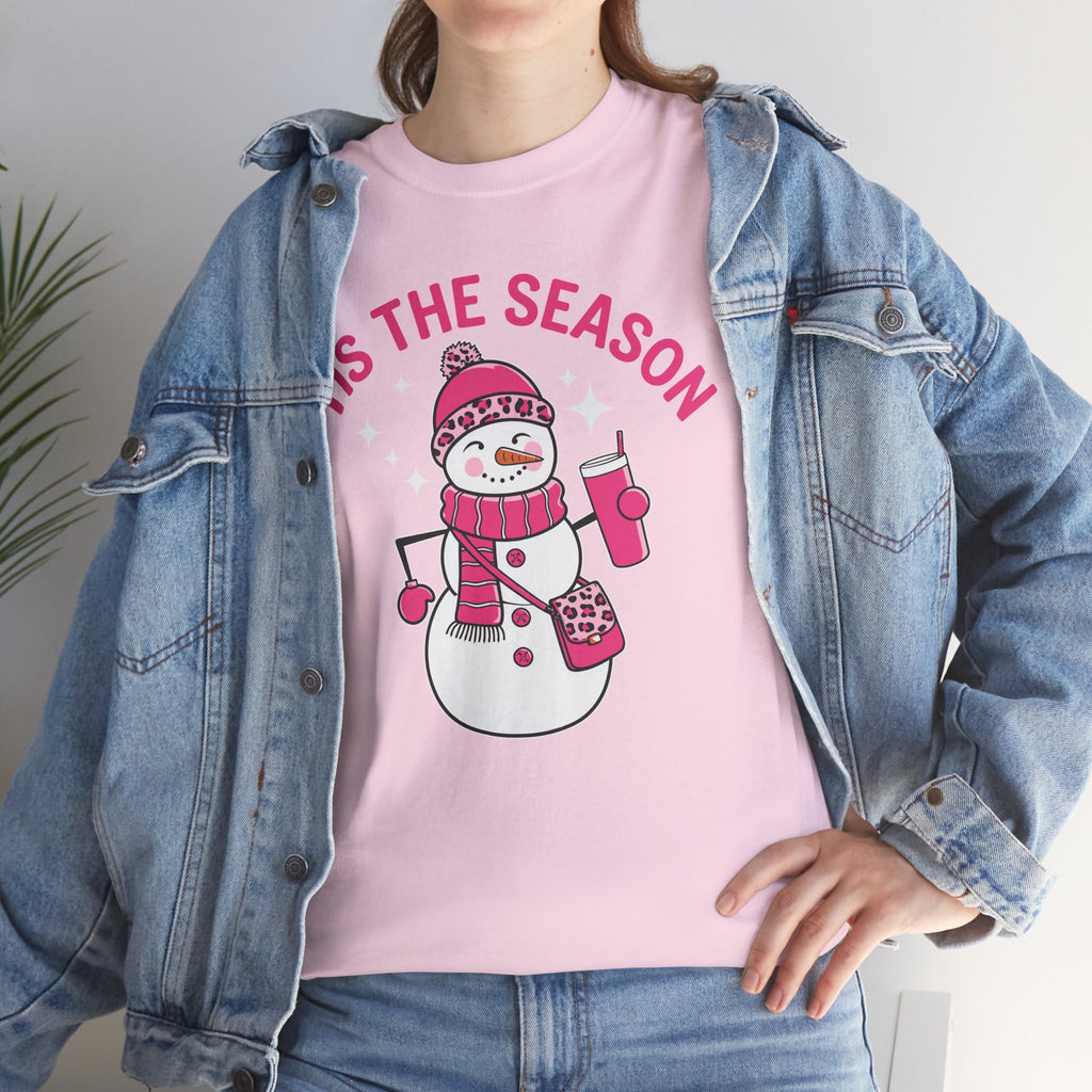 Tis The Season Bougie Snowman Tshirt