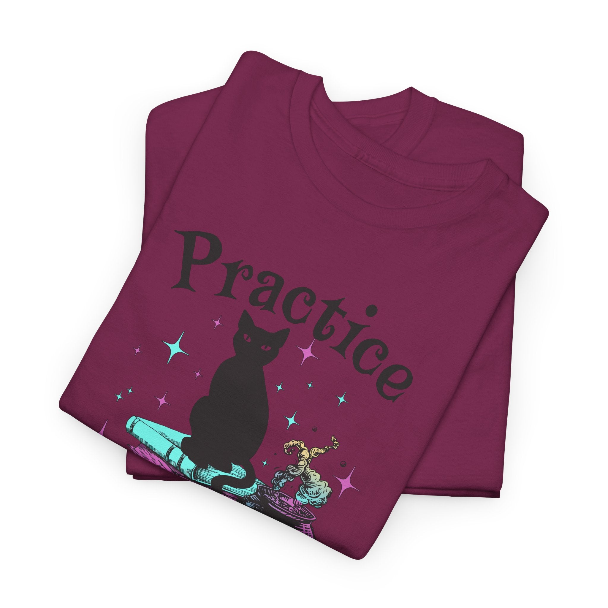 Practice Safe Hex Witchy Cat T-Shirt