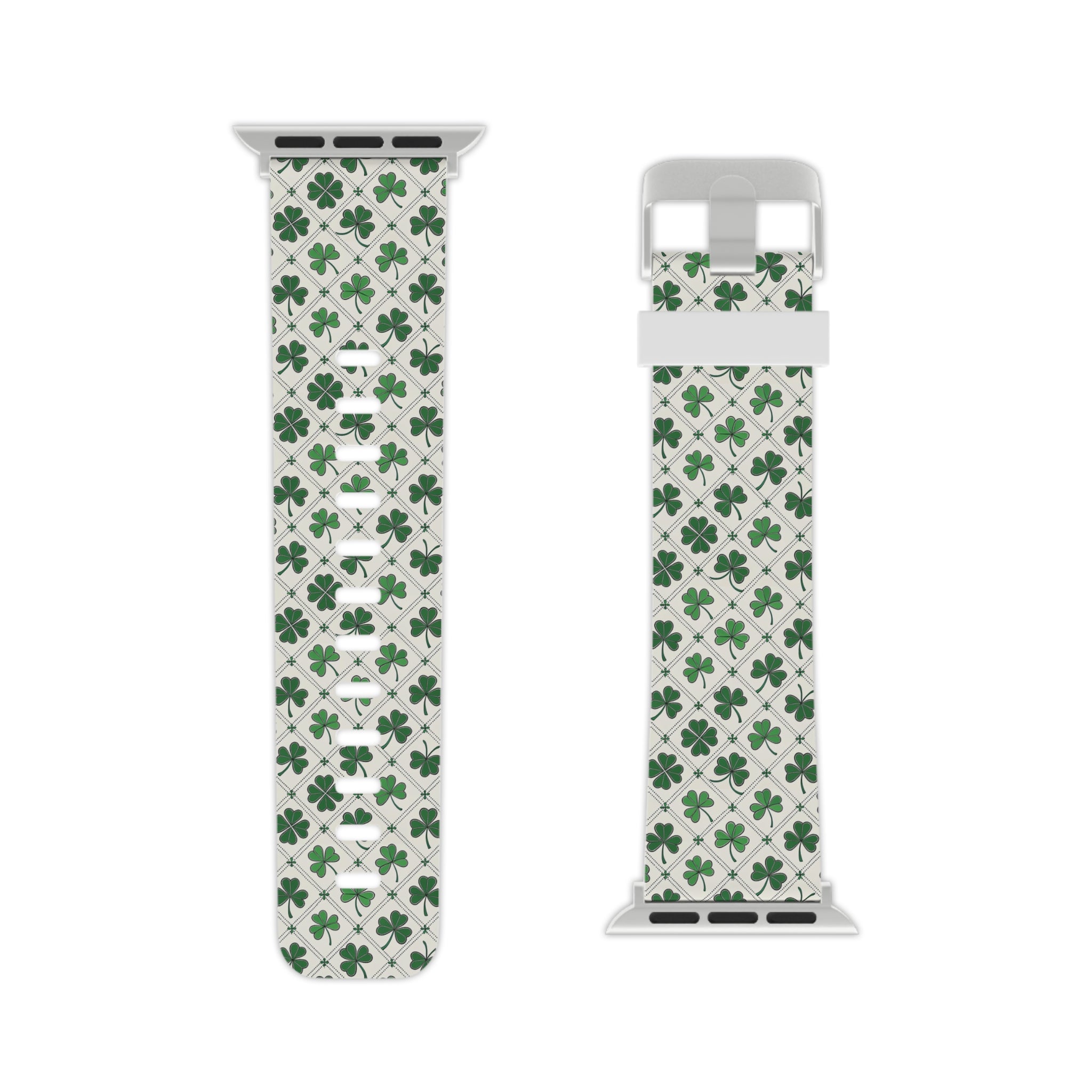 Clover Pattern Apple Watch Band — Green Shamrock St. Patrick’s Day Strap