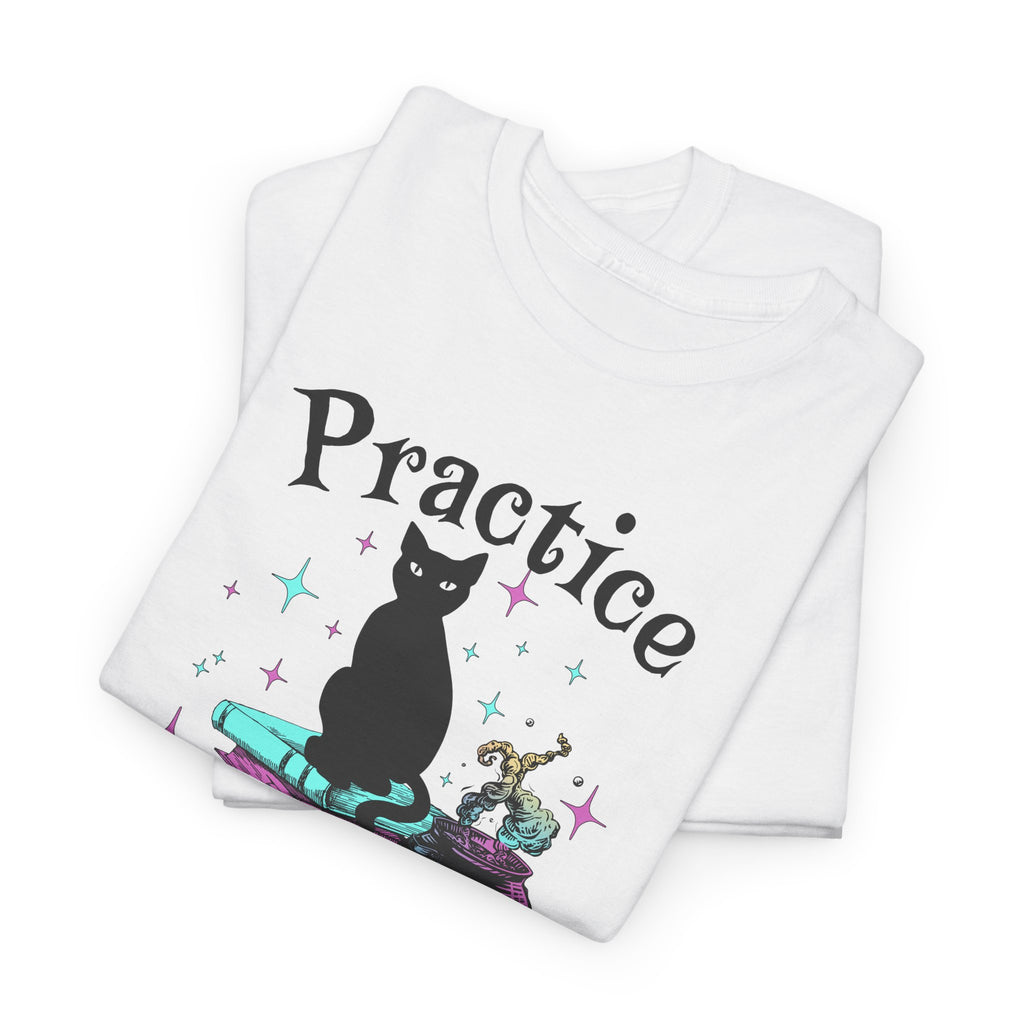 Practice Safe Hex Witchy Cat T-Shirt