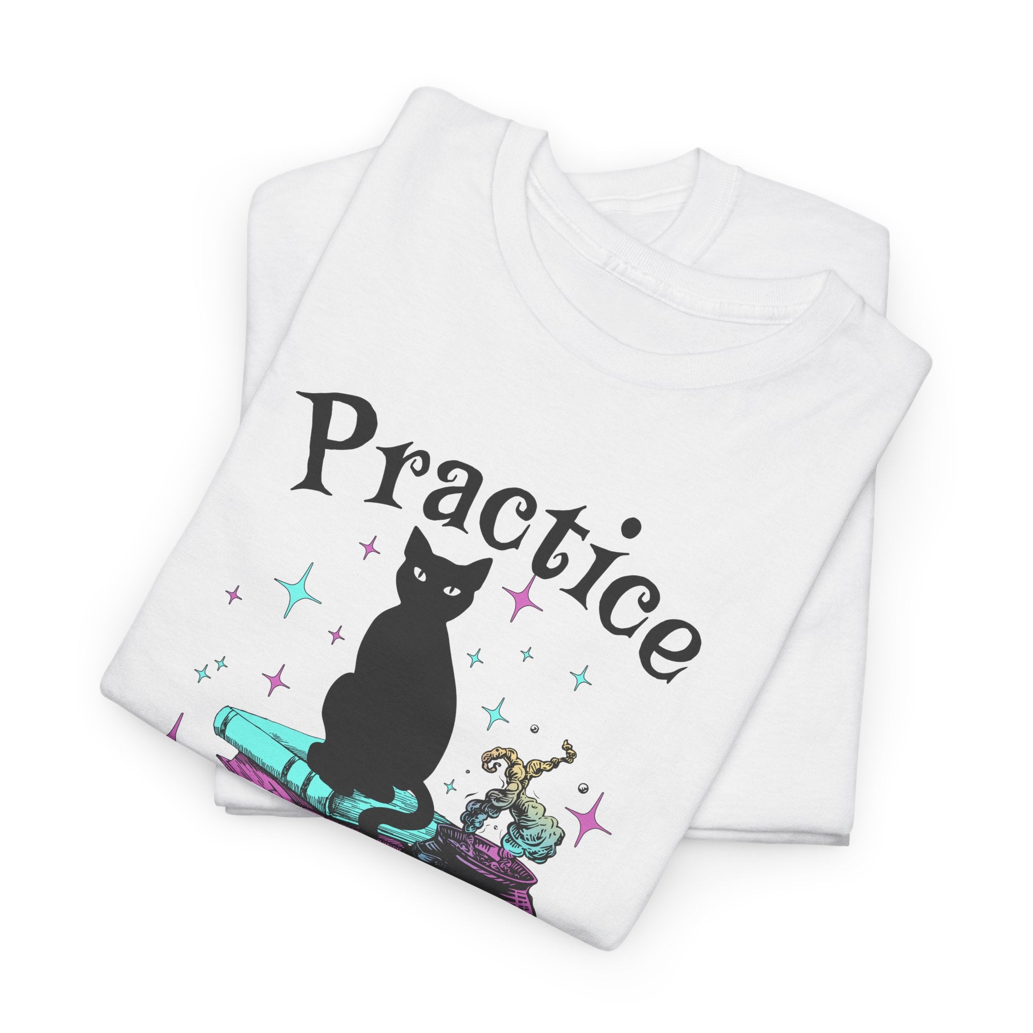 Practice Safe Hex Witchy Cat T-Shirt