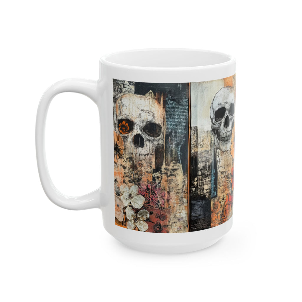 Skull Flower Coffee Mug