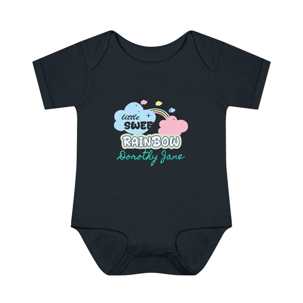 Infant Bodysuit — "Little Sweet Rainbow" Personalized Baby Onesie