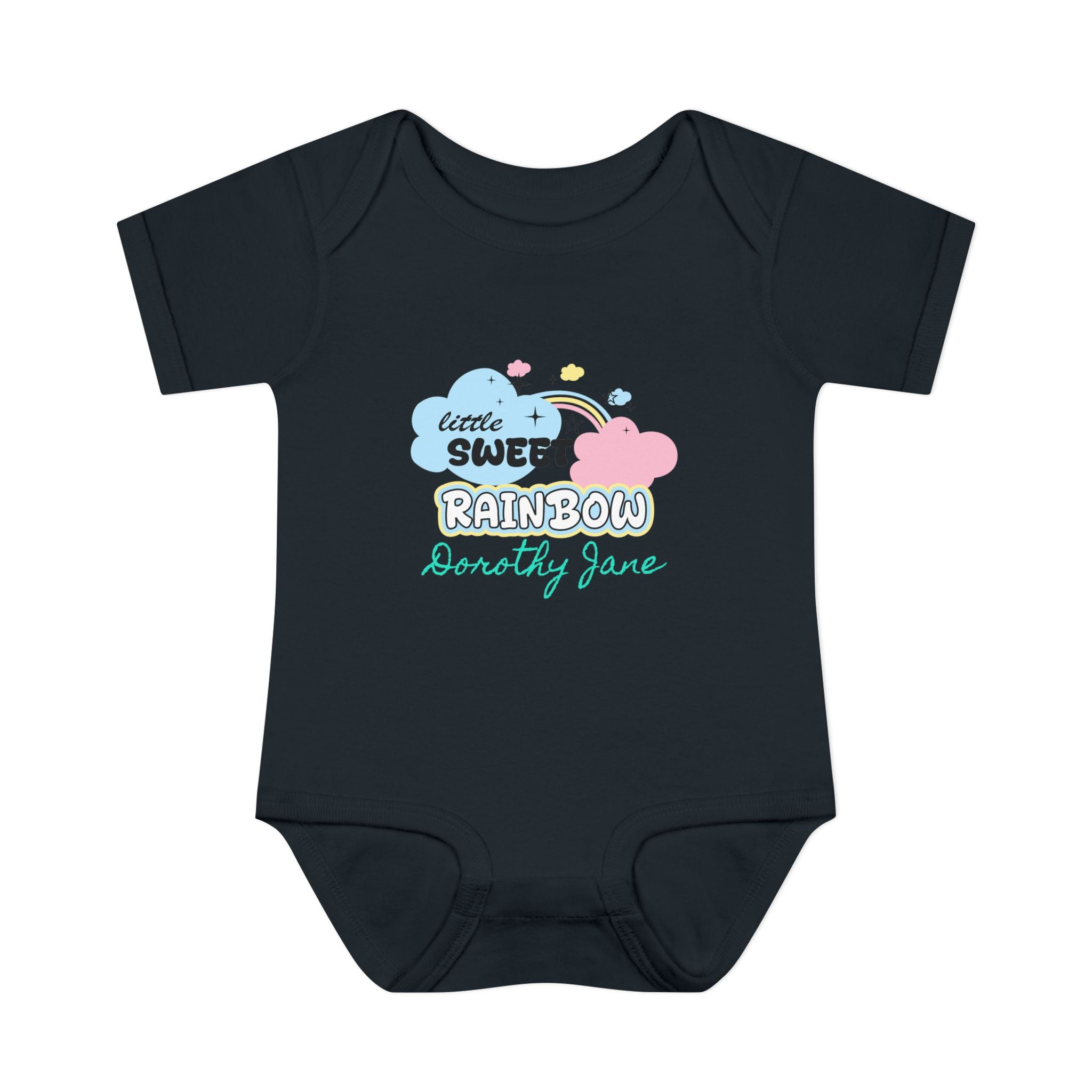 Infant Bodysuit — "Little Sweet Rainbow" Personalized Baby Onesie