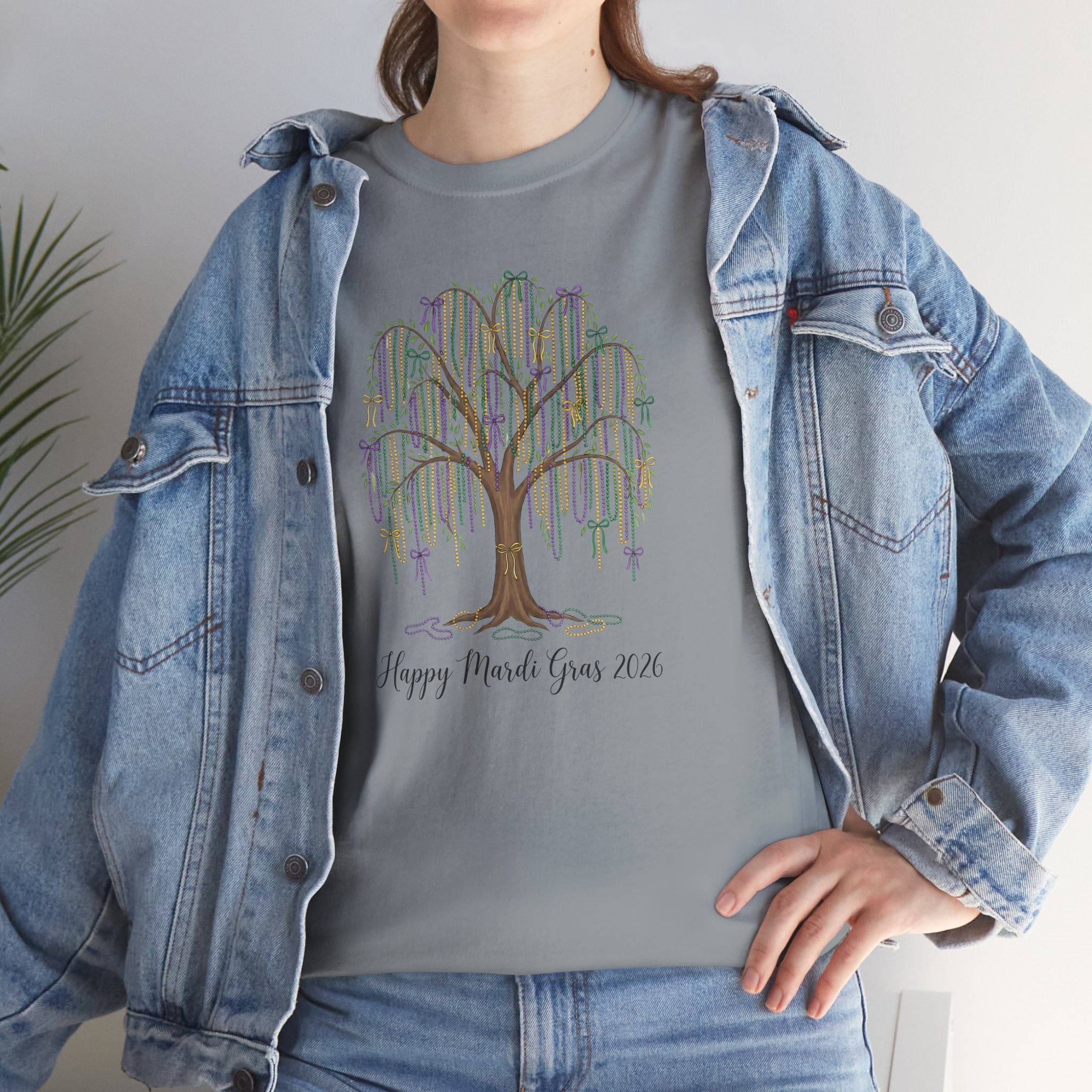 Willow Tree 'Happy Mardi Gras' T‑Shirt