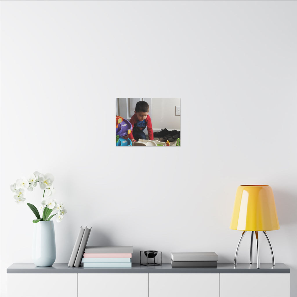Personalized Matte Stretched Canvas Print — Playroom Photo Wall Art