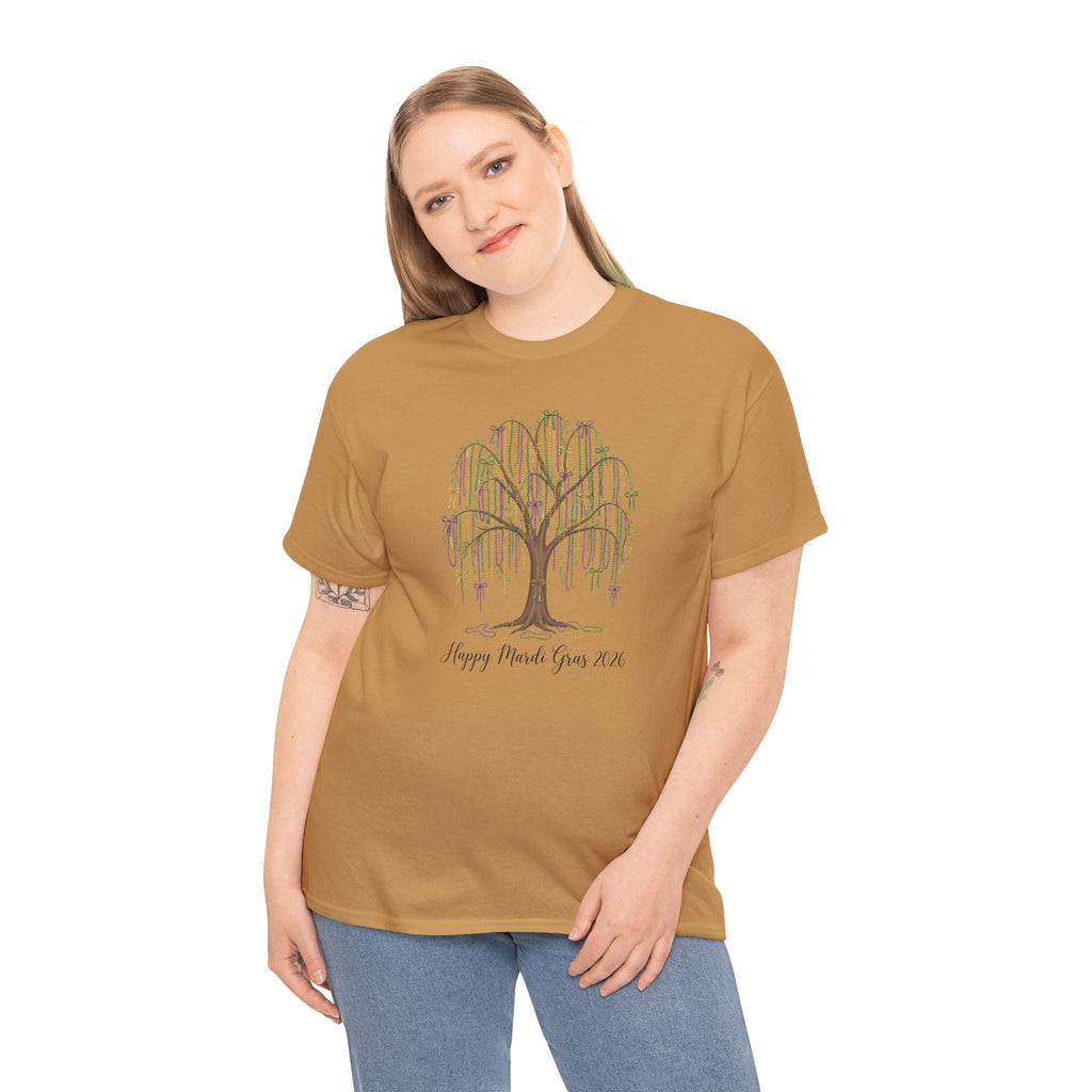 Willow Tree 'Happy Mardi Gras' T‑Shirt