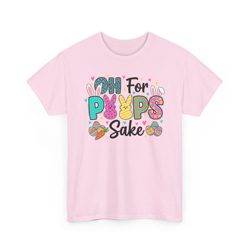 Easter "Oh For Peeps Sake" Graphic Tee — Cute Bunny & Egg Spring T-Shirt