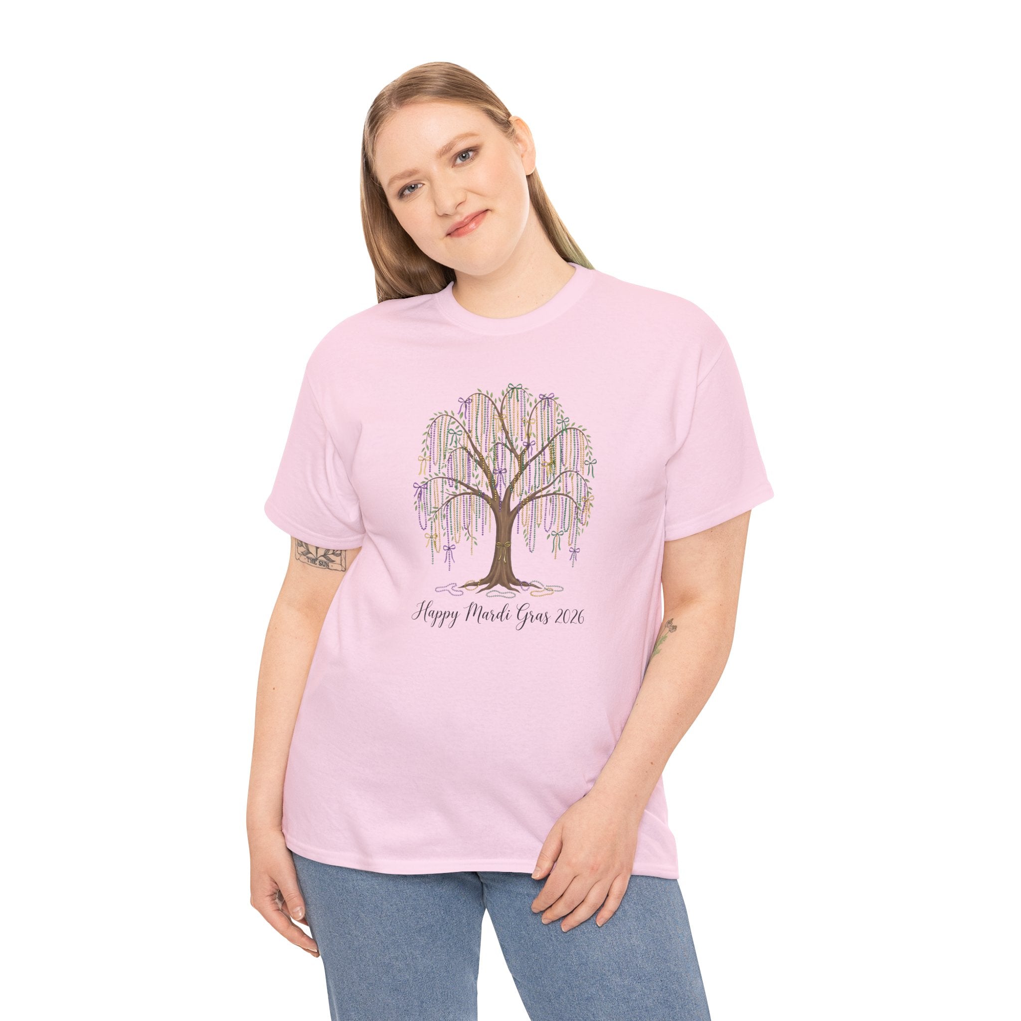 Willow Tree 'Happy Mardi Gras' T‑Shirt