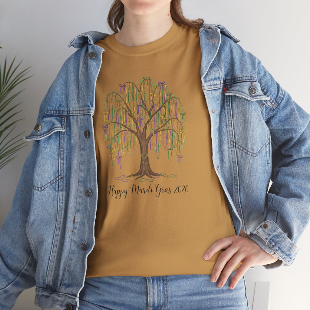 Willow Tree 'Happy Mardi Gras' T‑Shirt