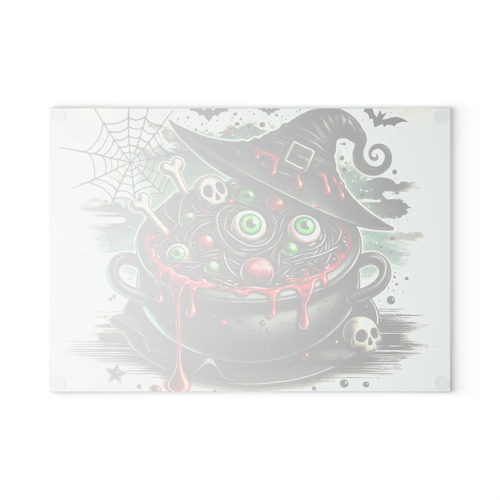 Witch's Cauldron Glass Cutting Board