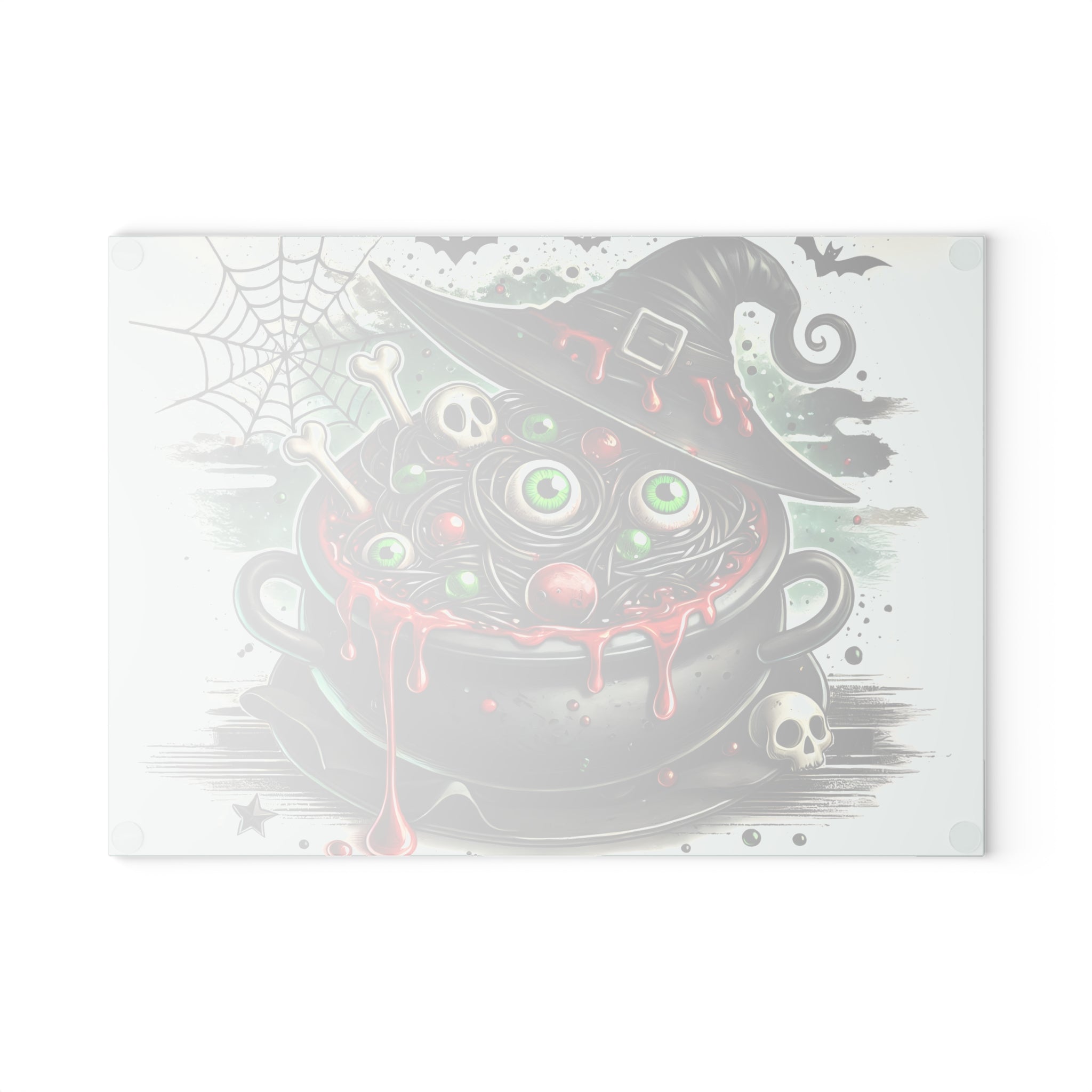 Witch's Cauldron Glass Cutting Board