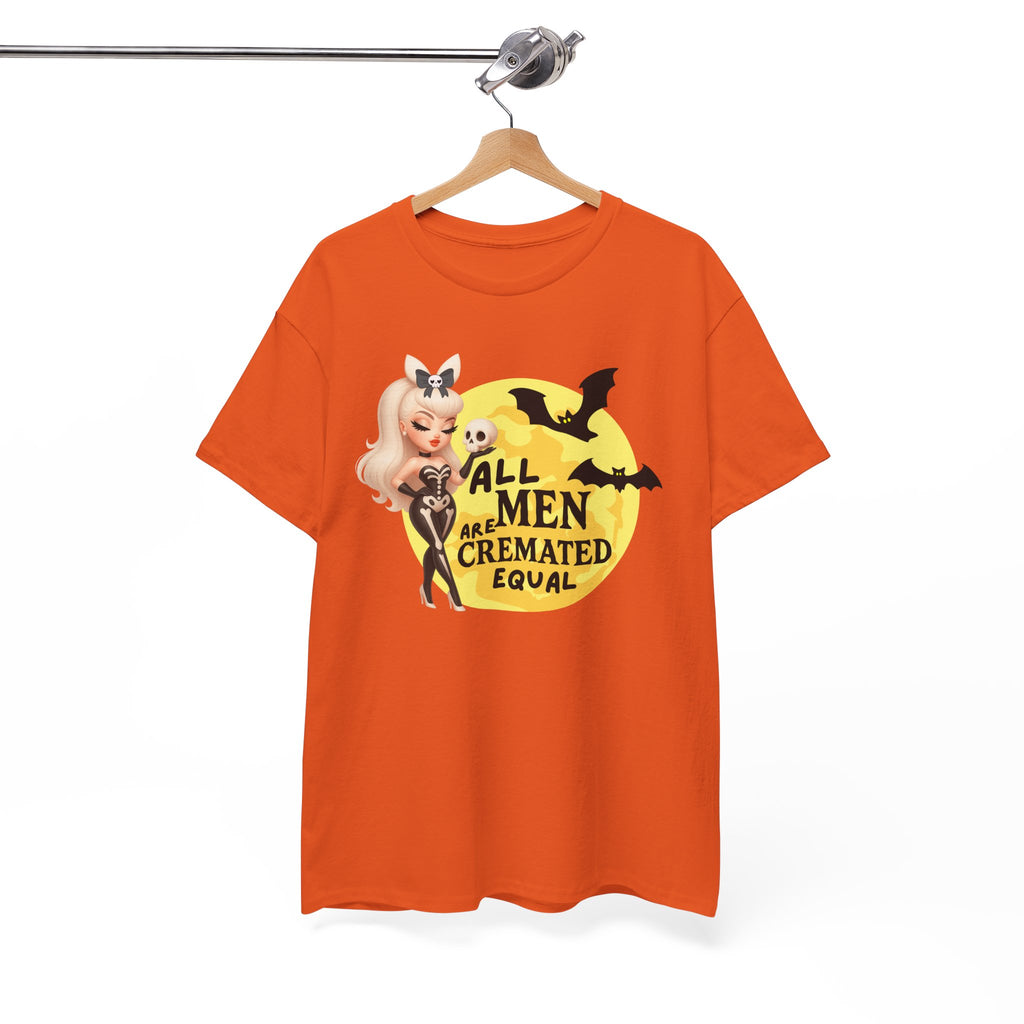 All Men Are Cremated Equal Spooky Humor T-shirt