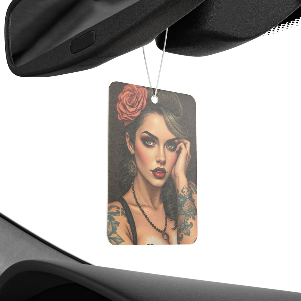 Vintage Tattoo Lady Car Air Freshener