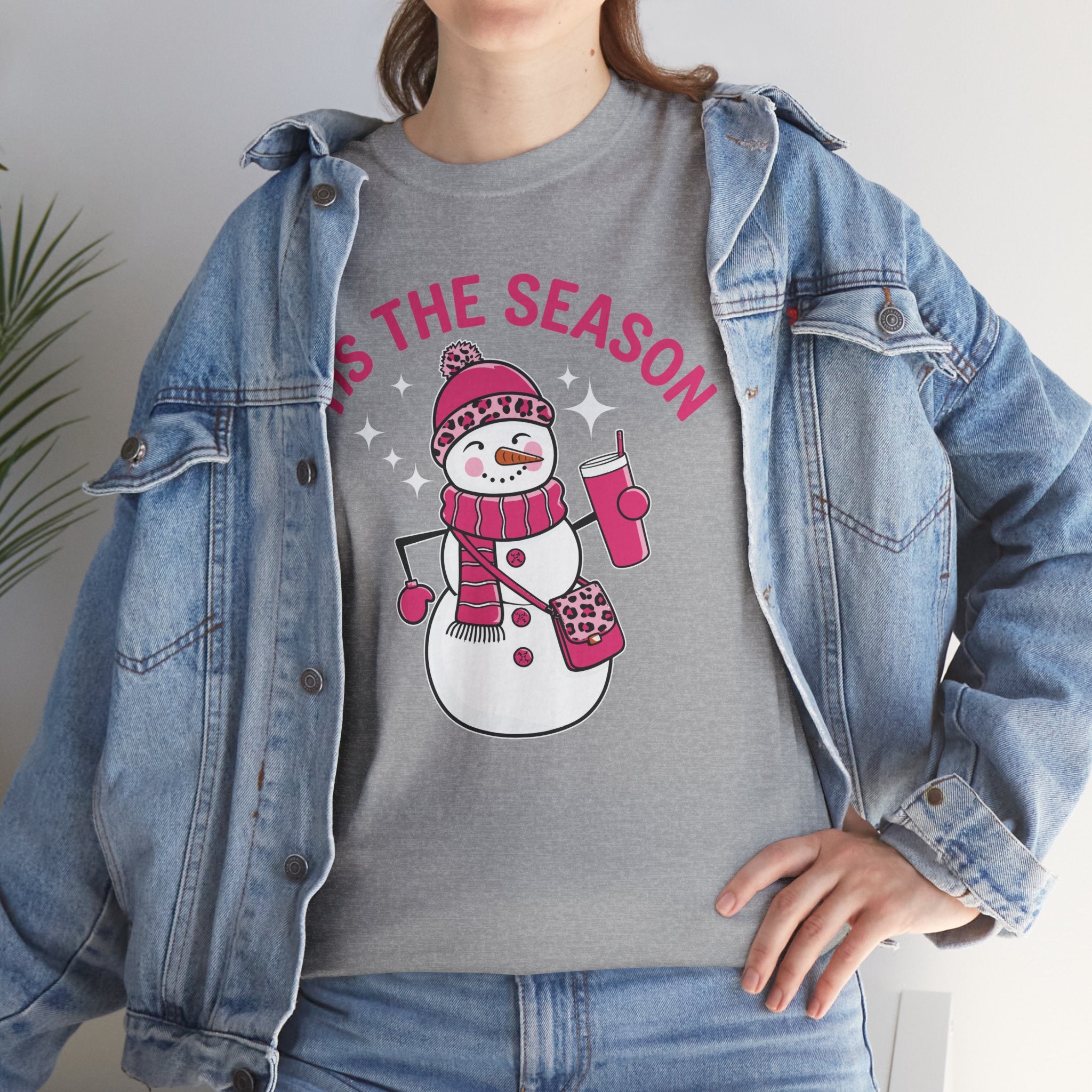 Tis The Season Bougie Snowman Tshirt
