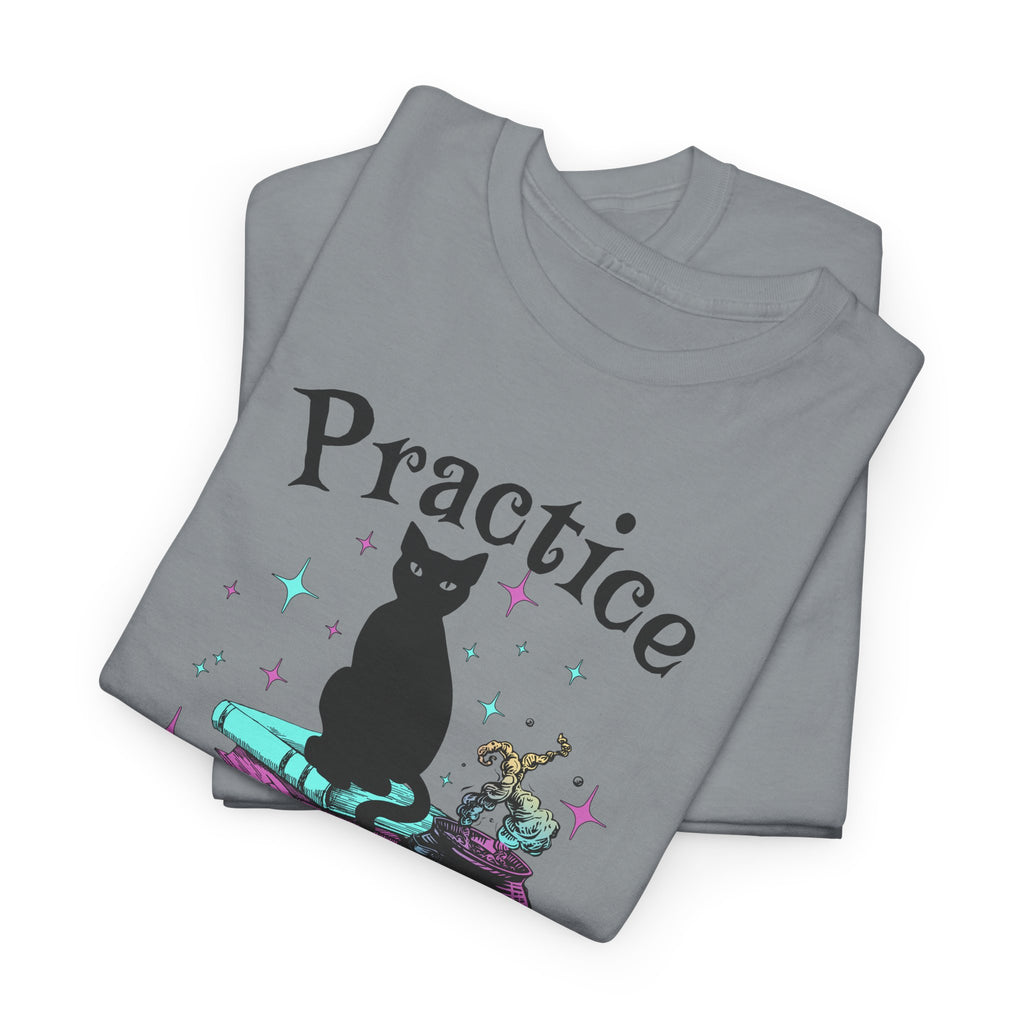 Practice Safe Hex Witchy Cat T-Shirt