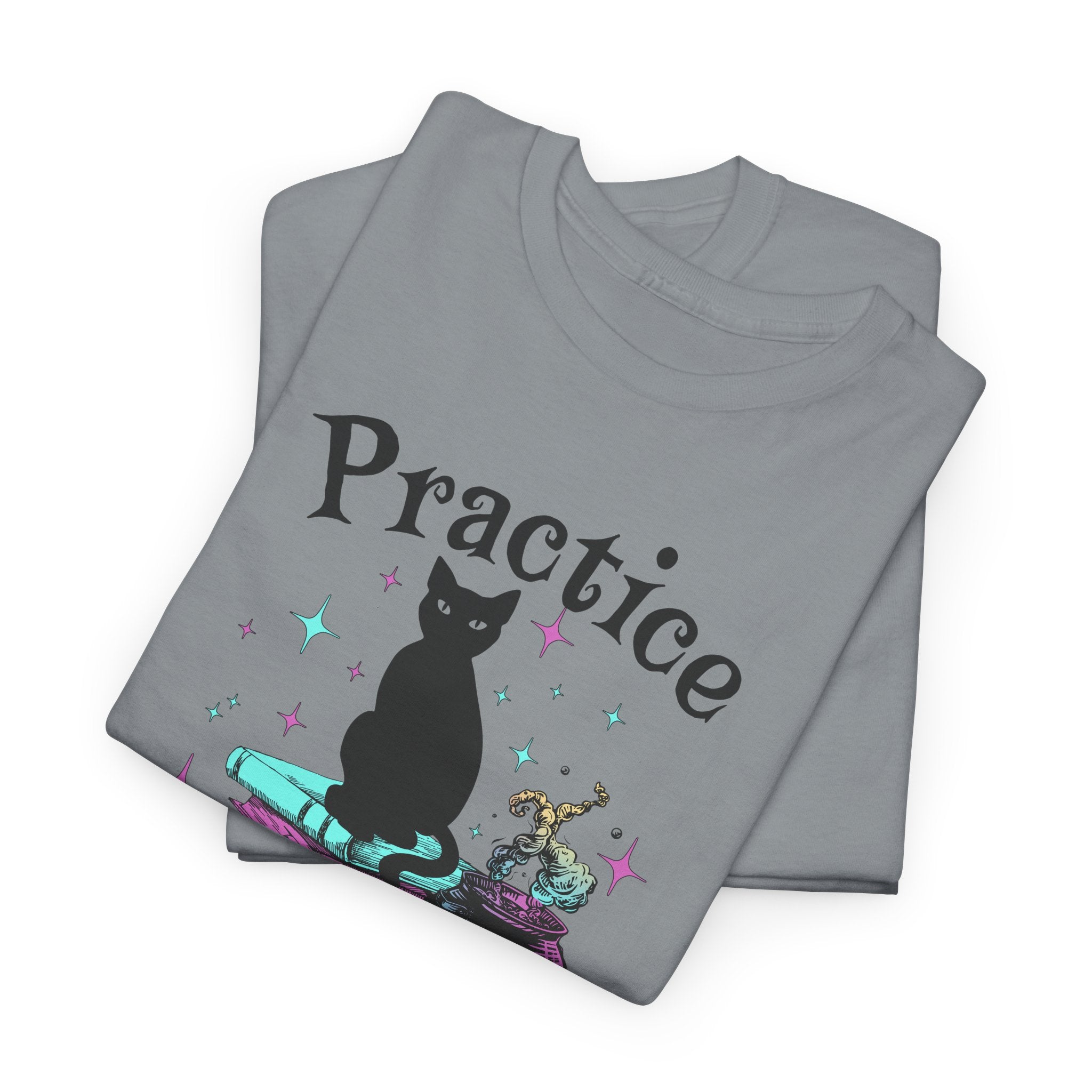 Practice Safe Hex Witchy Cat T-Shirt