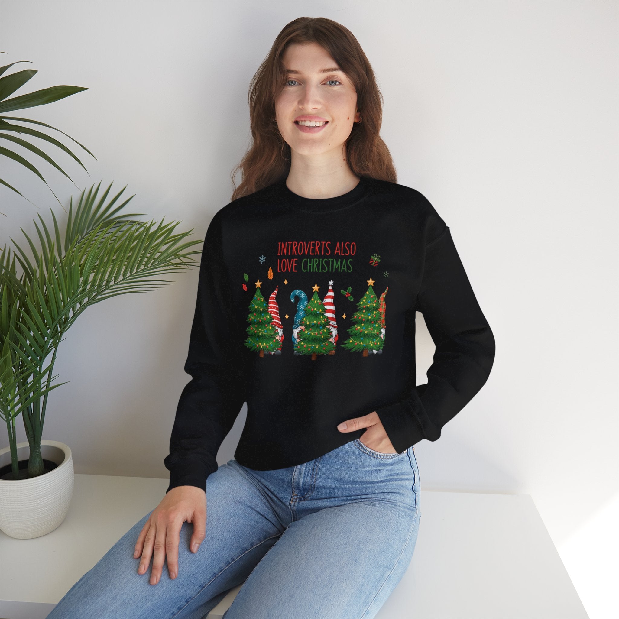 Introverts Also Love Christmas Sweatshirt