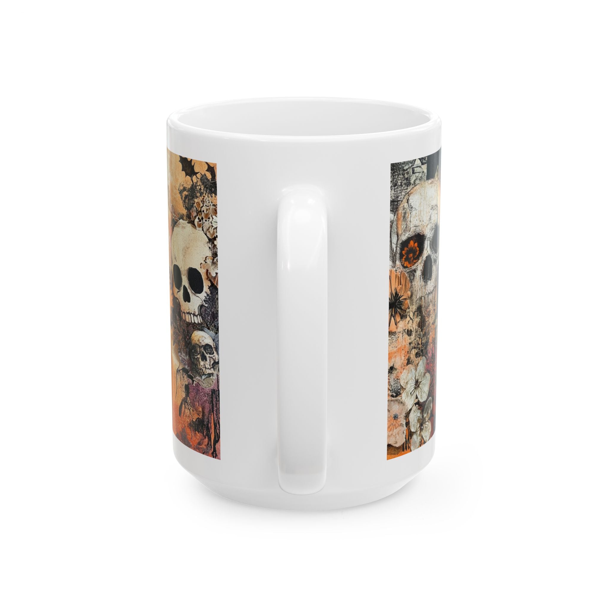 Skull Flower Coffee Mug