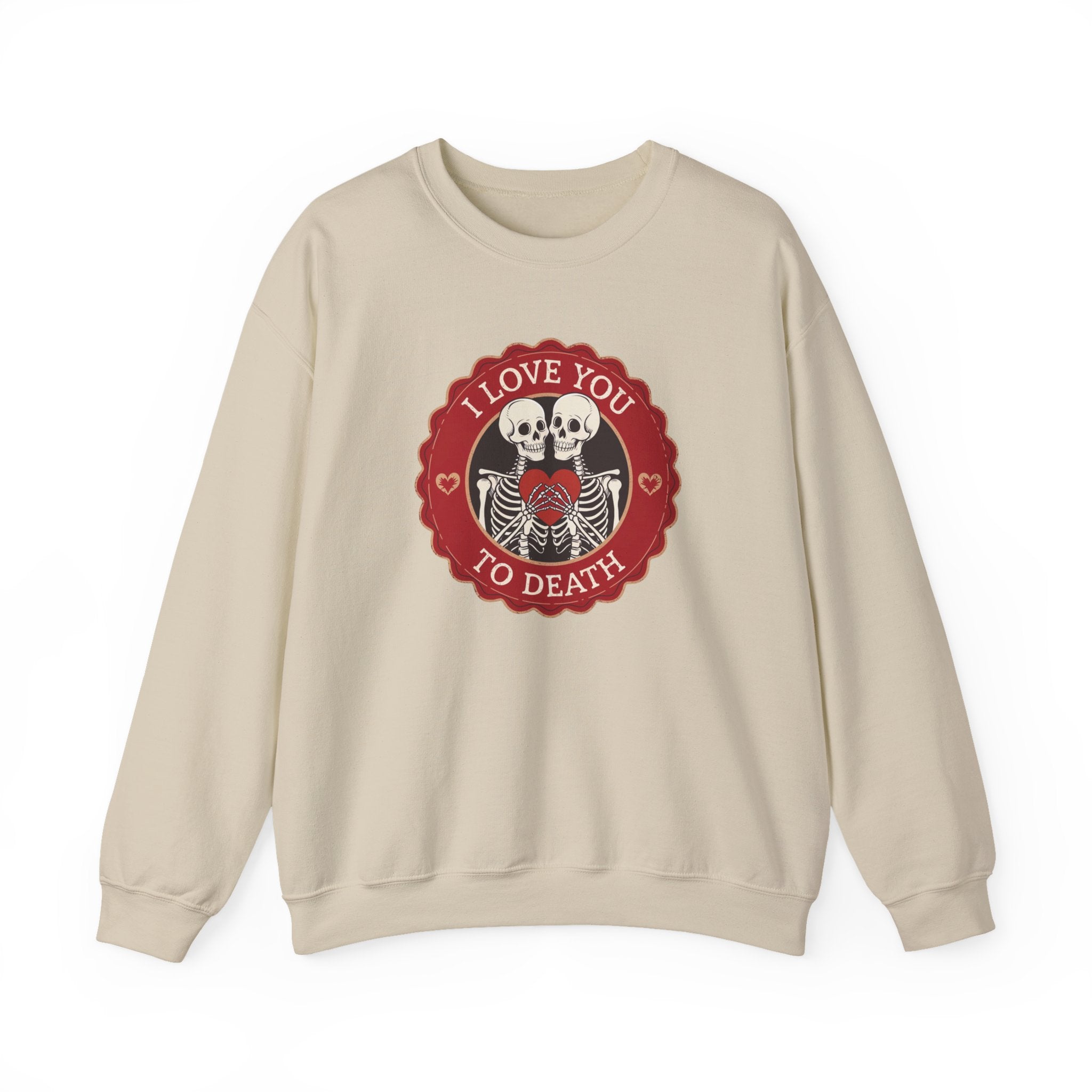I Love You to Death Skeleton Crewneck Sweatshirt