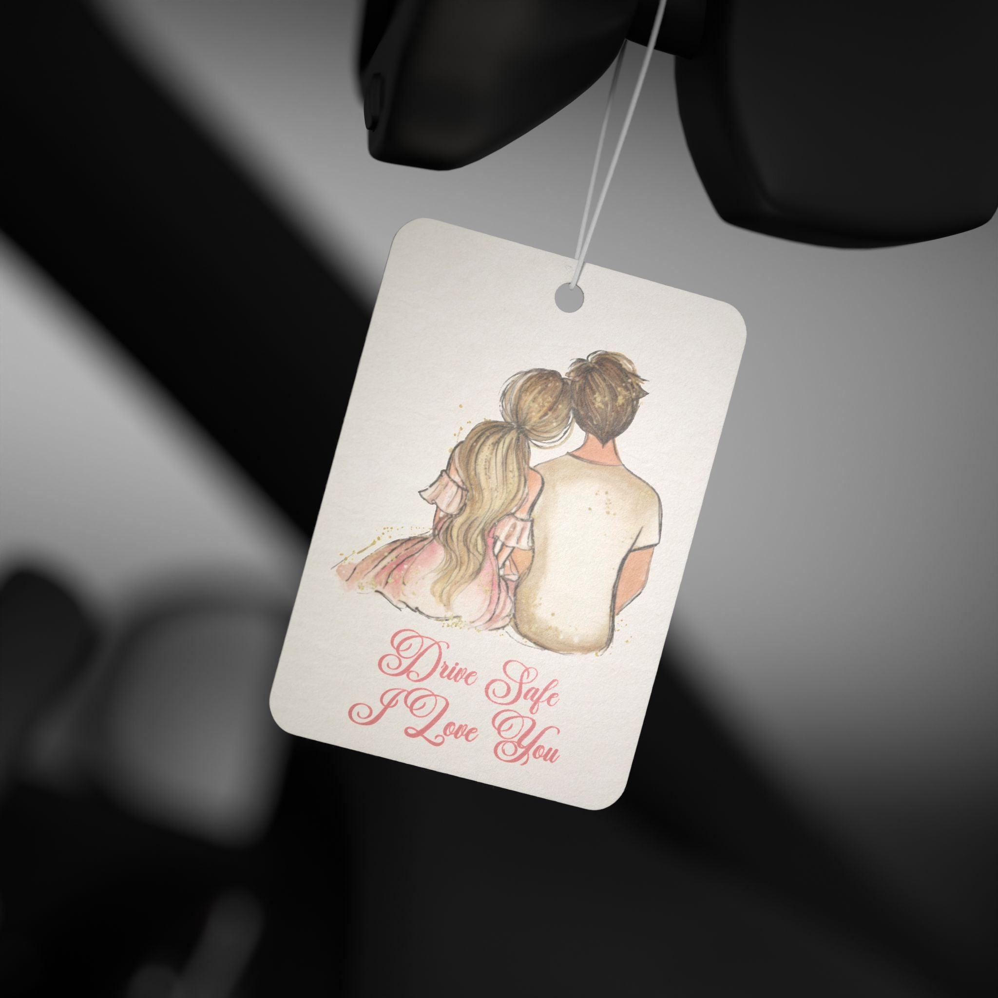Romantic 'Drive Safe I Love You' Car Air Freshener