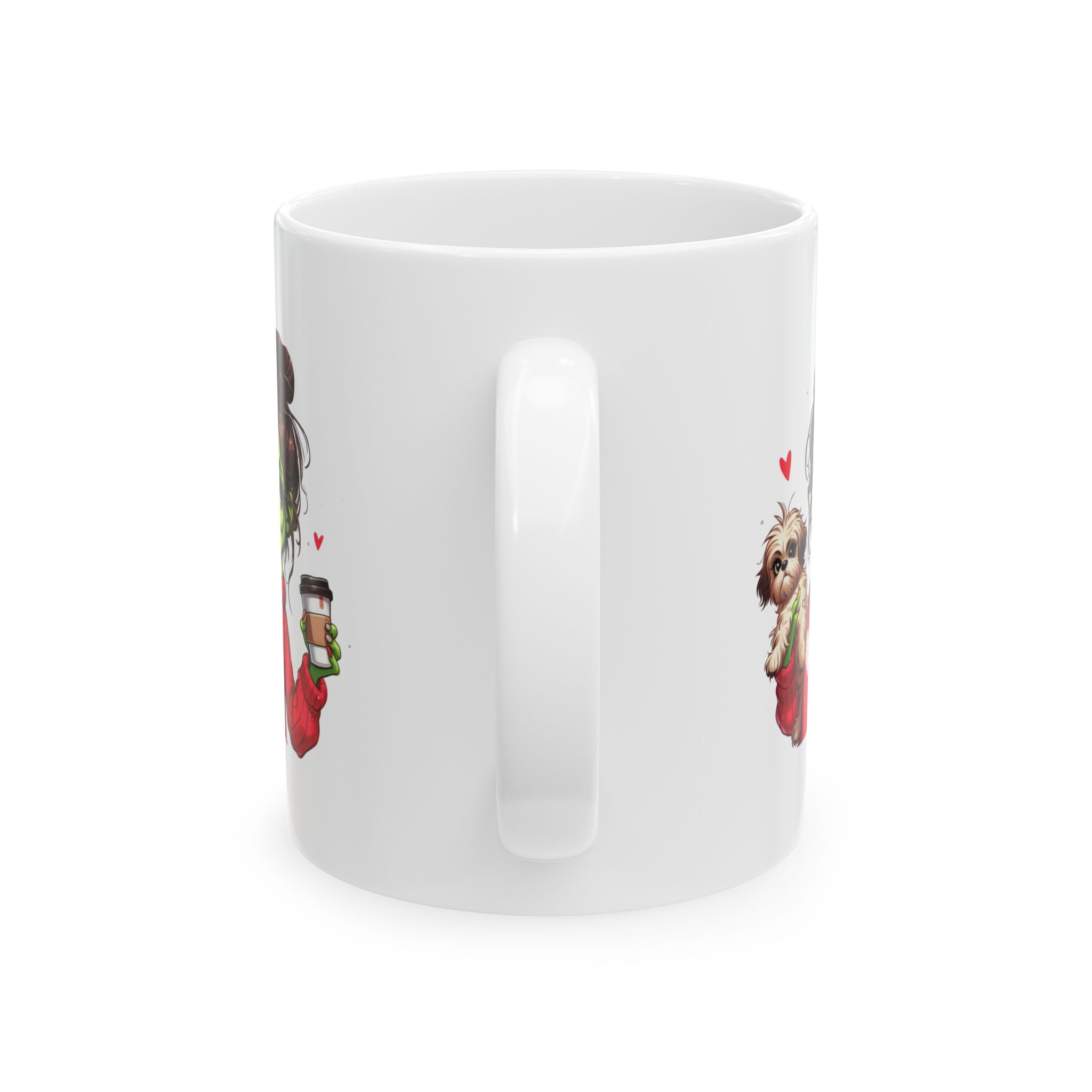 Personalized Grinch Girl Ceramic Mug