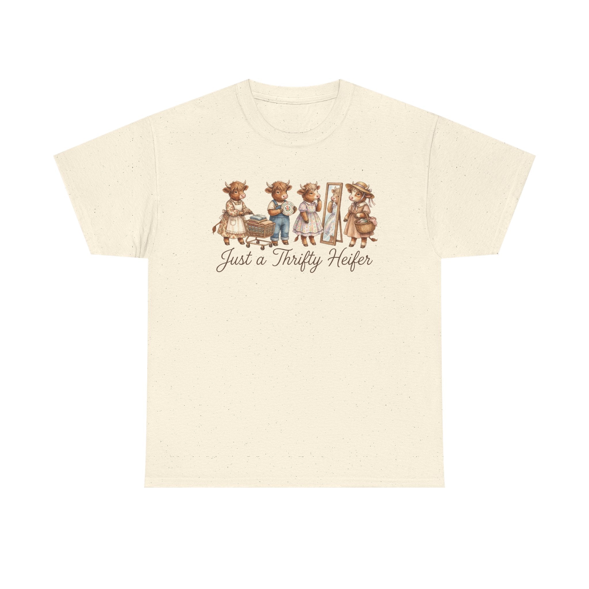 Just a Thrifty Heifer Cute Cow Graphic Tee