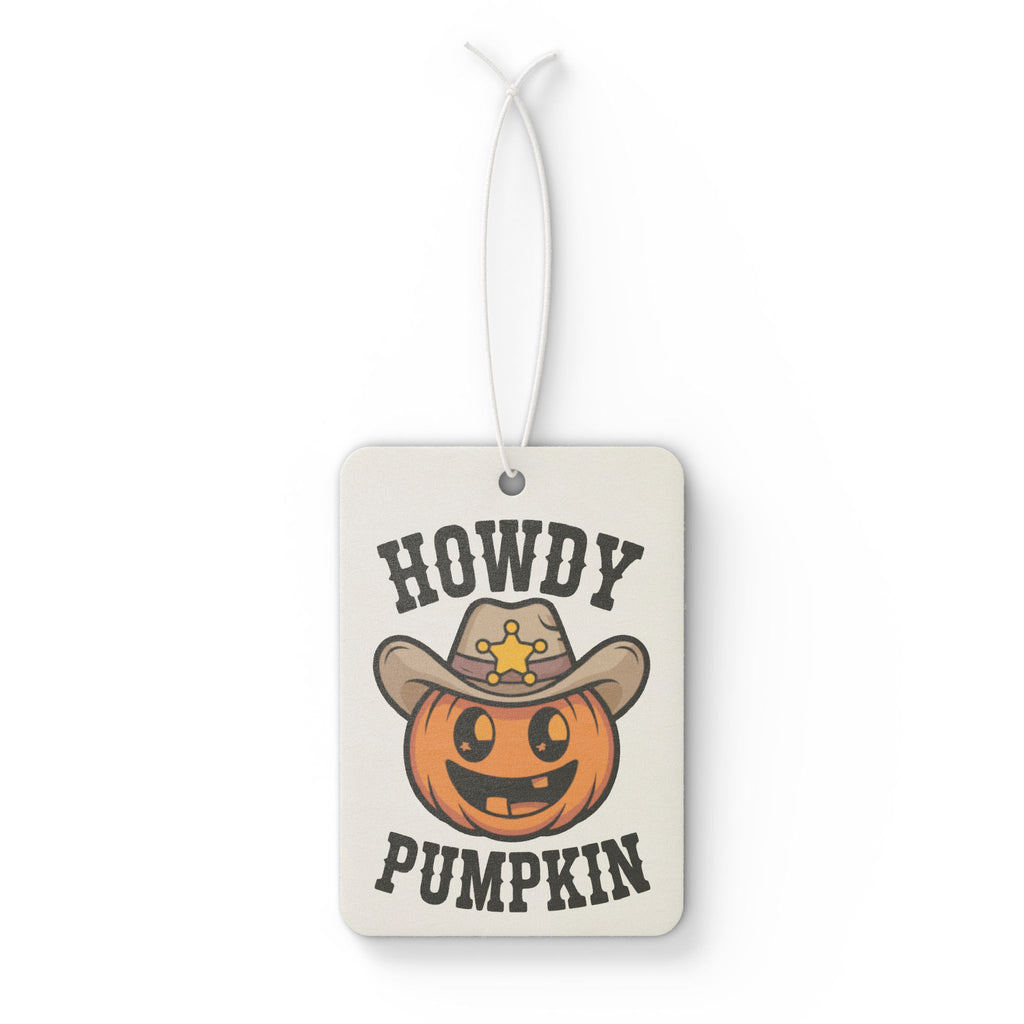 Howdy Pumpkin Car Air Freshener