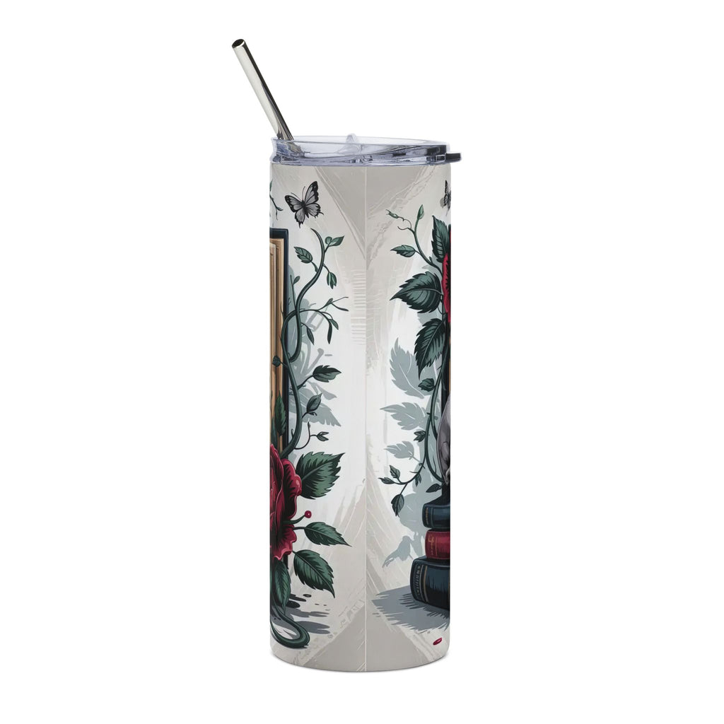 Gothic Booklover Design “I still read fairytales, they're just dirtier now” 20oz Stainless Steel Tumbler