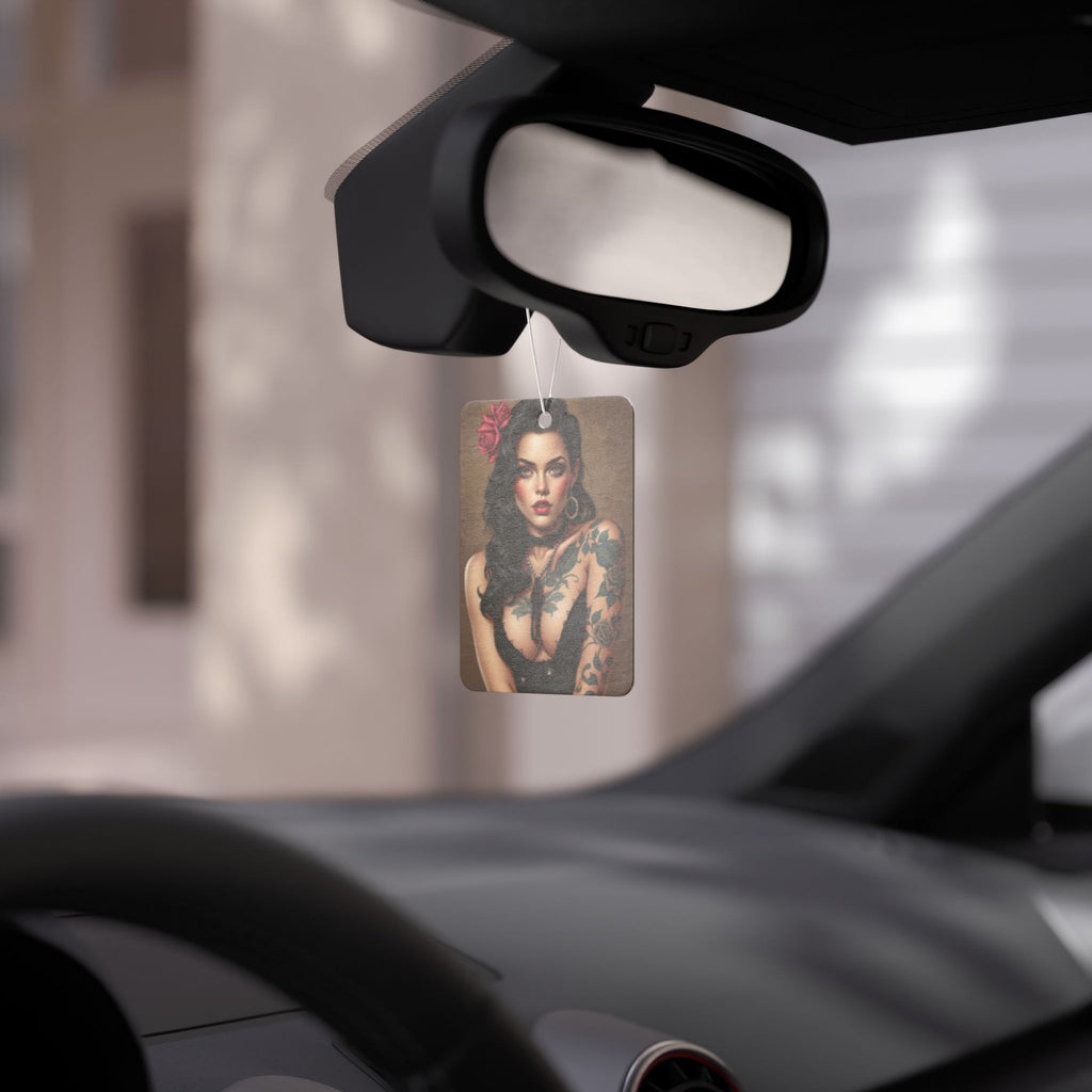 Vintage Tattoo Lady Car Air Freshener